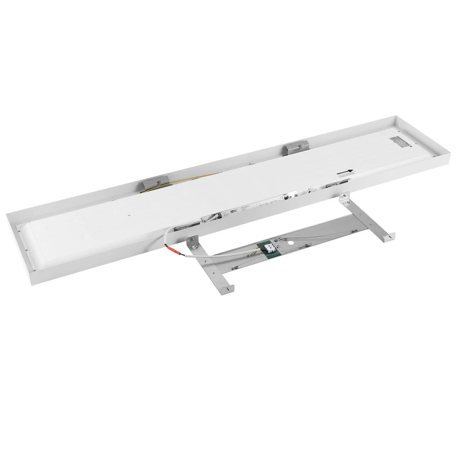 LED-Panel PRO OFFICE SANO, 153 x 33 cm, dim, weiß Metall CCT