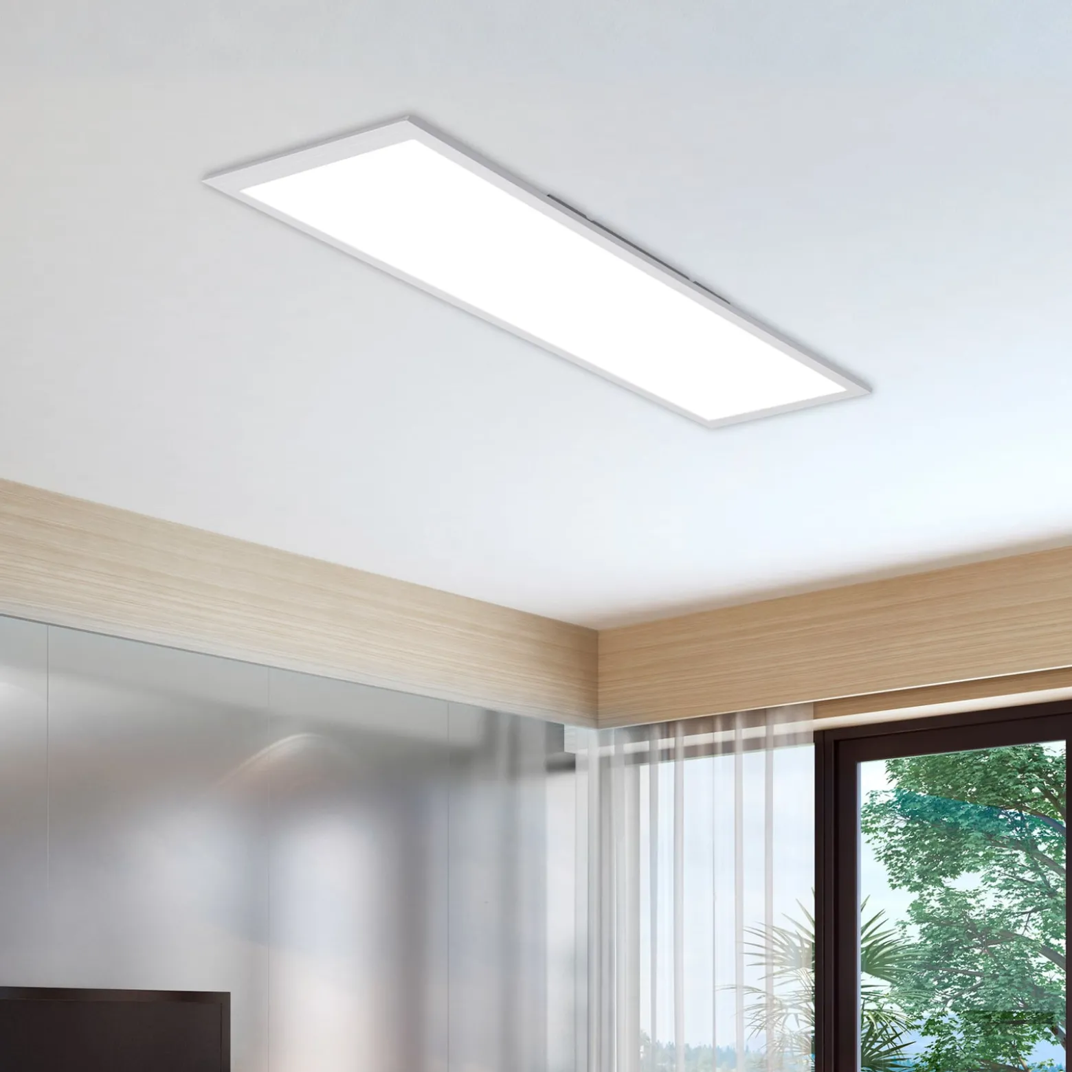 LED-Panel Simple, weiß, ultraflach, 119,5x29,5cm