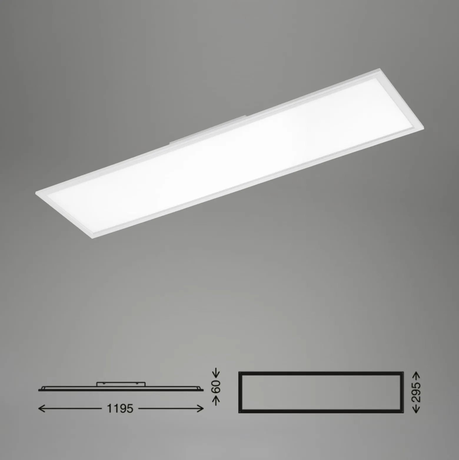 LED-Panel Simple, weiß, ultraflach, 119,5x29,5cm