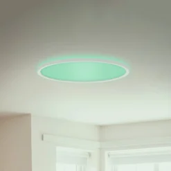 LED-Panel Slim rund RGBW Effekt Ø42cm weiß