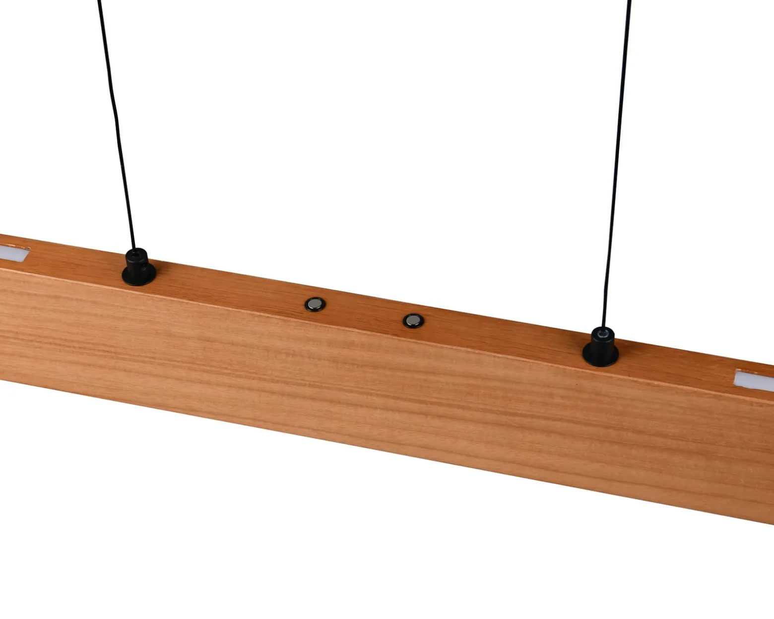 LED-Pendellampe Edgewood, Länge 150 cm, holzfarben Holz, CCT