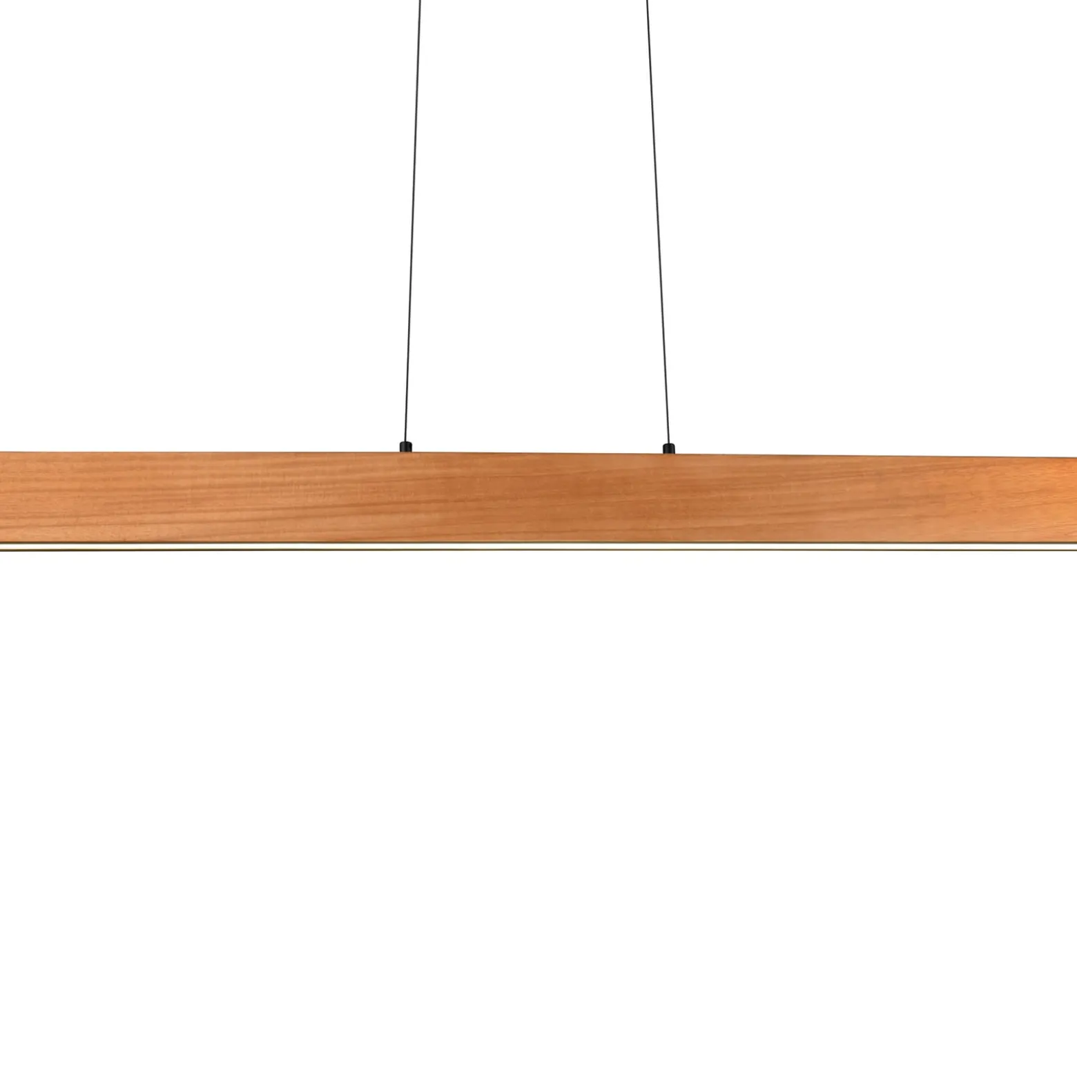 LED-Pendellampe Edgewood, Länge 150 cm, holzfarben Holz, CCT