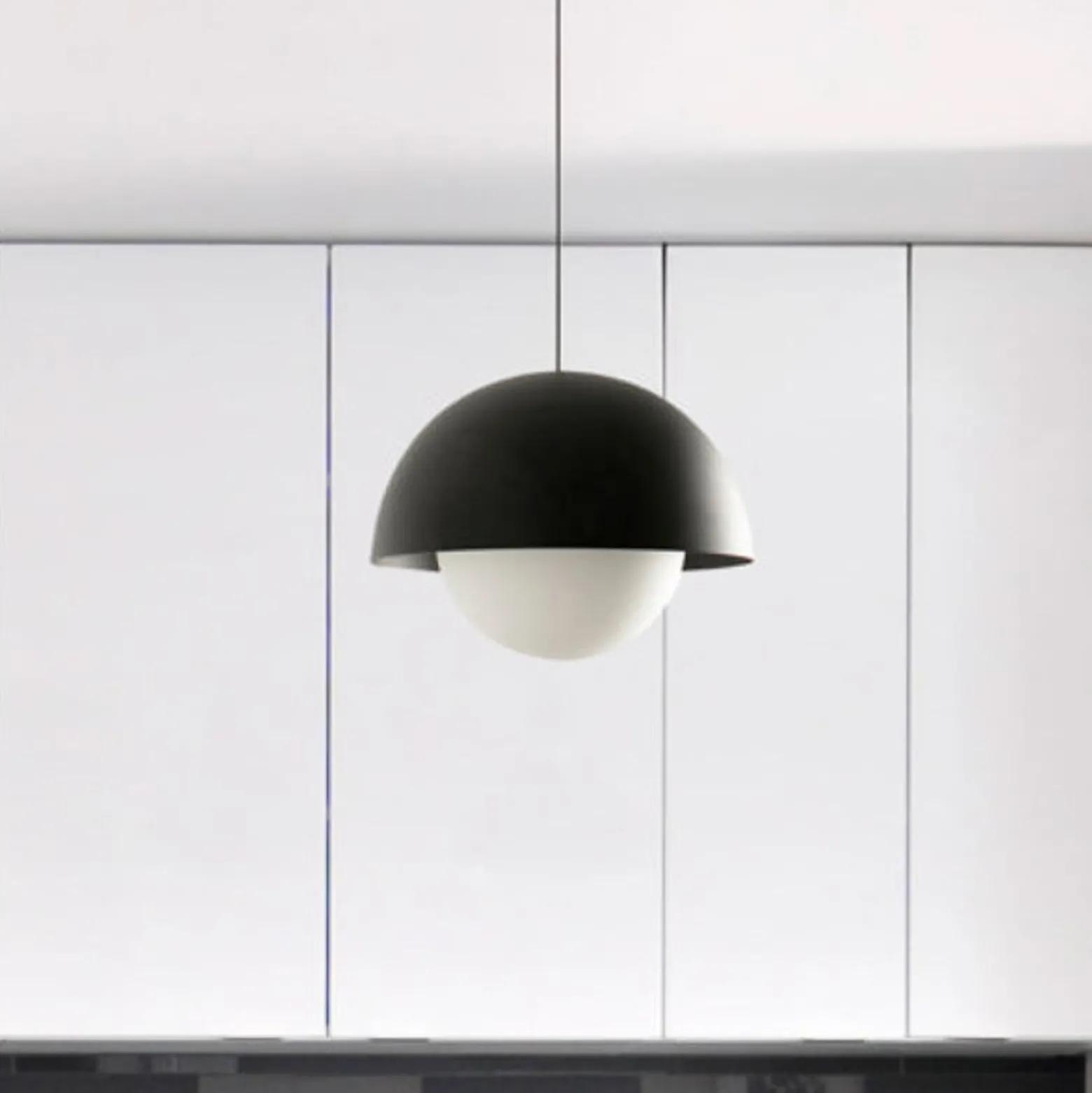 LED-Pendellampe Marisol, schwarz, Stahl/Glas, Ø 30 cm