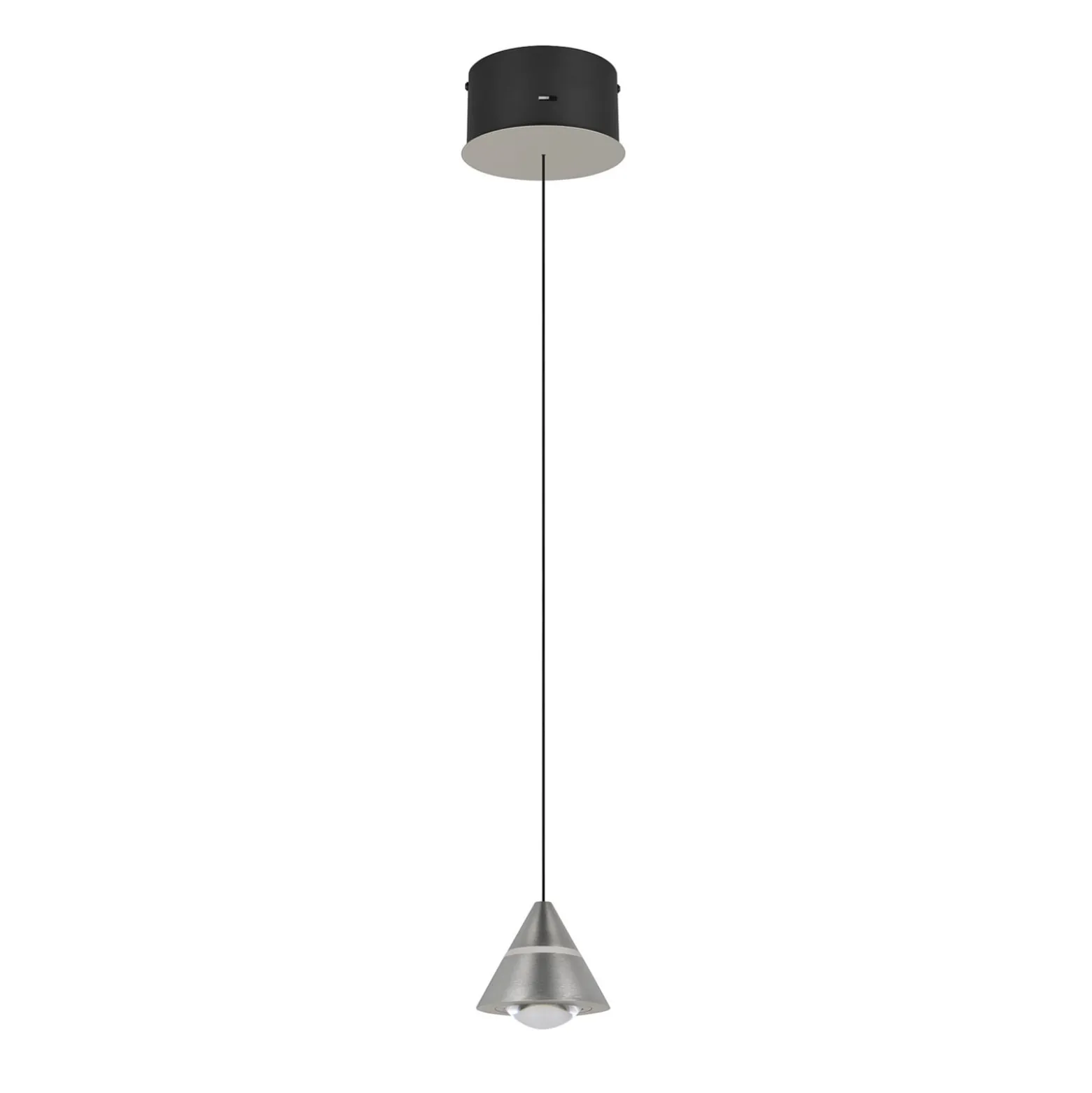 LED-Pendellampe Romeo, Ø 14 cm, nickelfarben, Metall, CCT