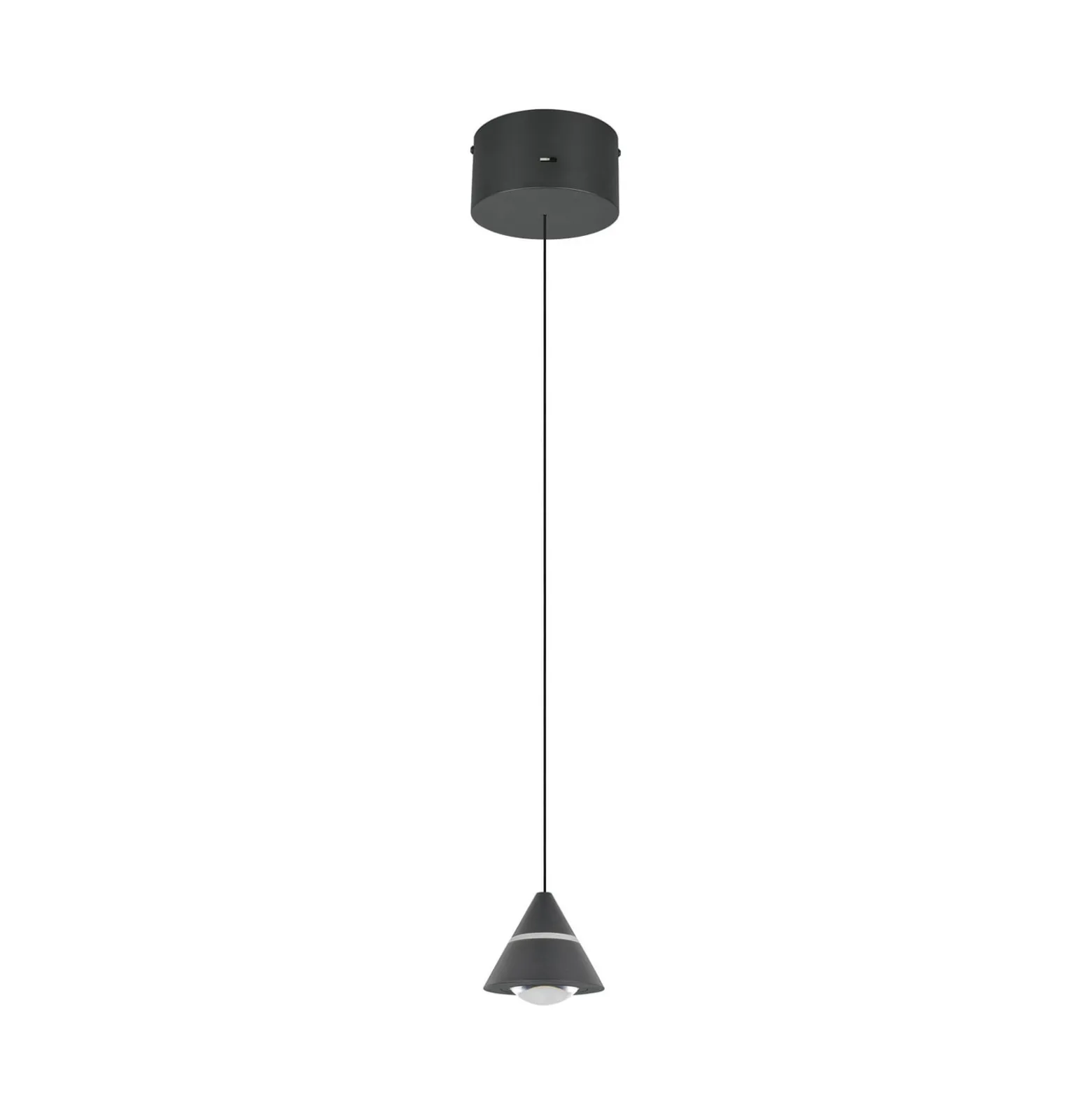 LED-Pendellampe Romeo, Ø 14 cm, schwarz, Metall, CCT