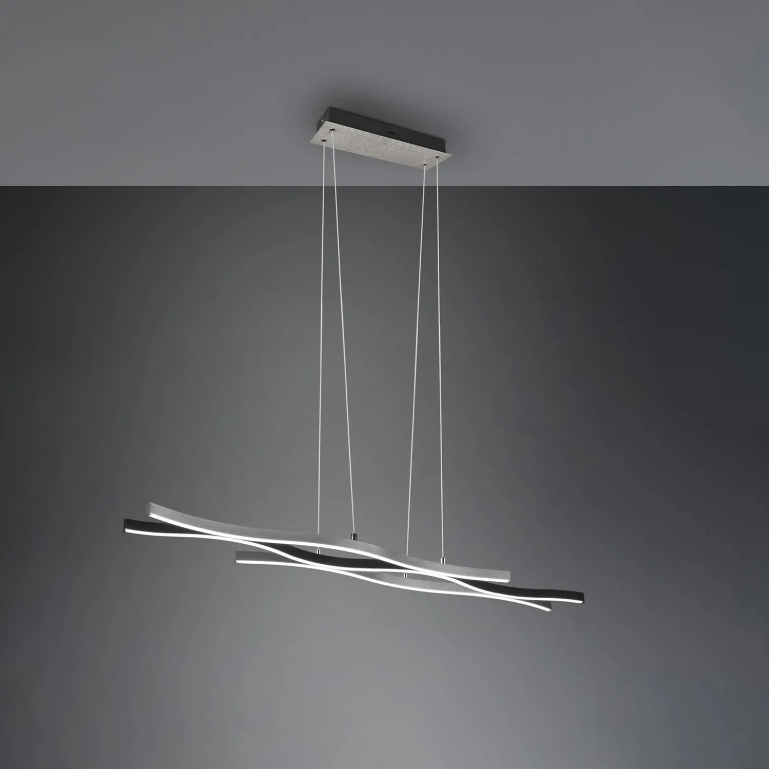 LED-Pendelleuchte Blaze, CCT, dimmbar, aluminium
