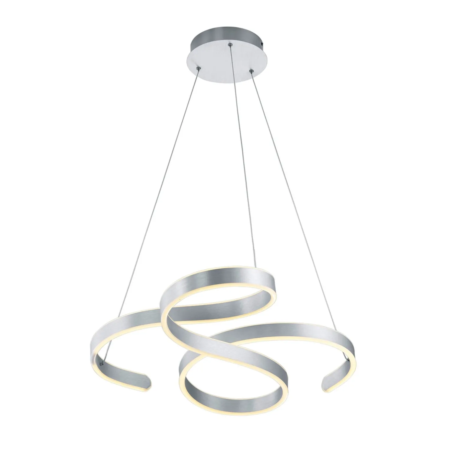 LED-Pendelleuchte Francis, aluminium gebürstet