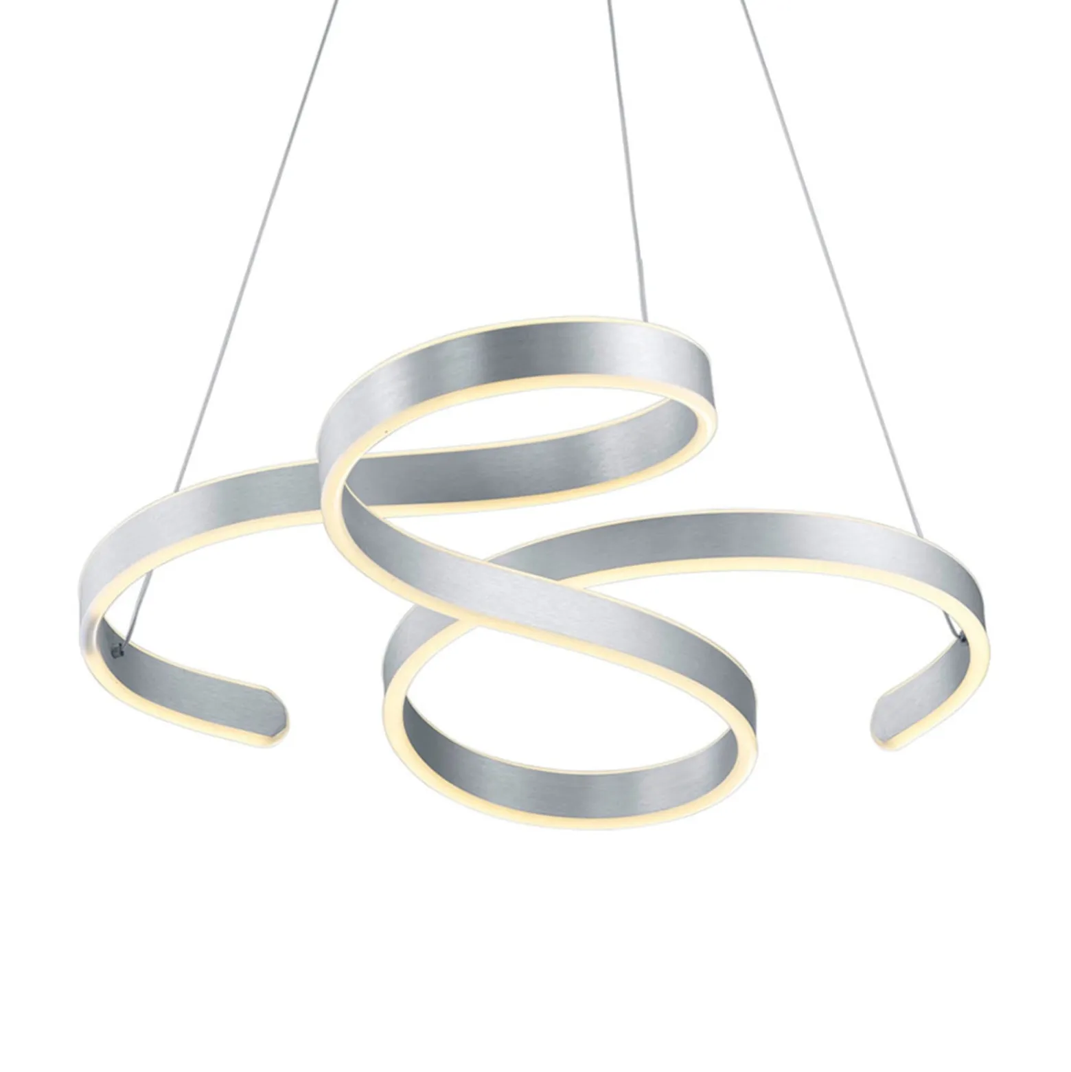 LED-Pendelleuchte Francis, aluminium gebürstet