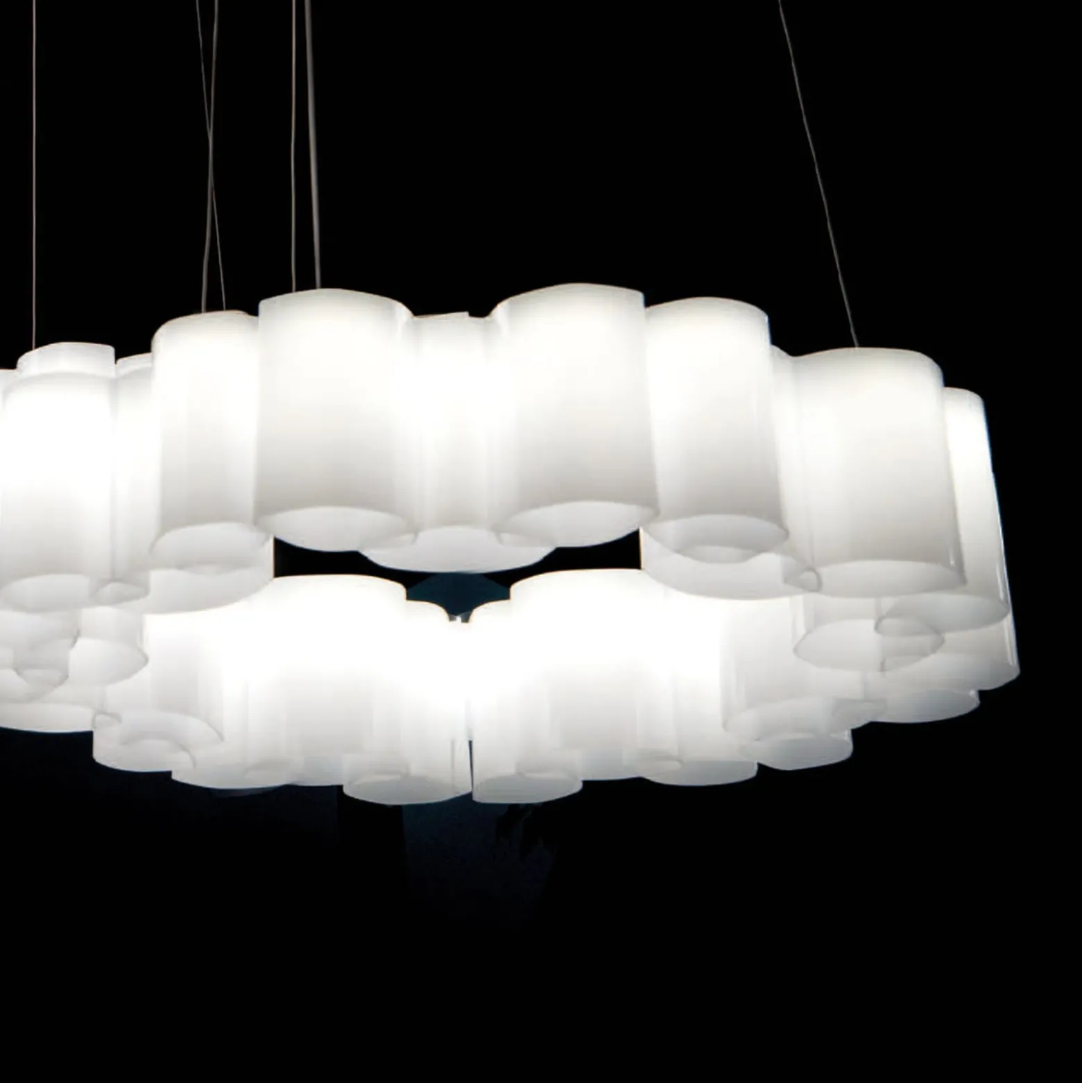 LED-Pendelleuchte Honey, dimmbar, rund, 58 cm
