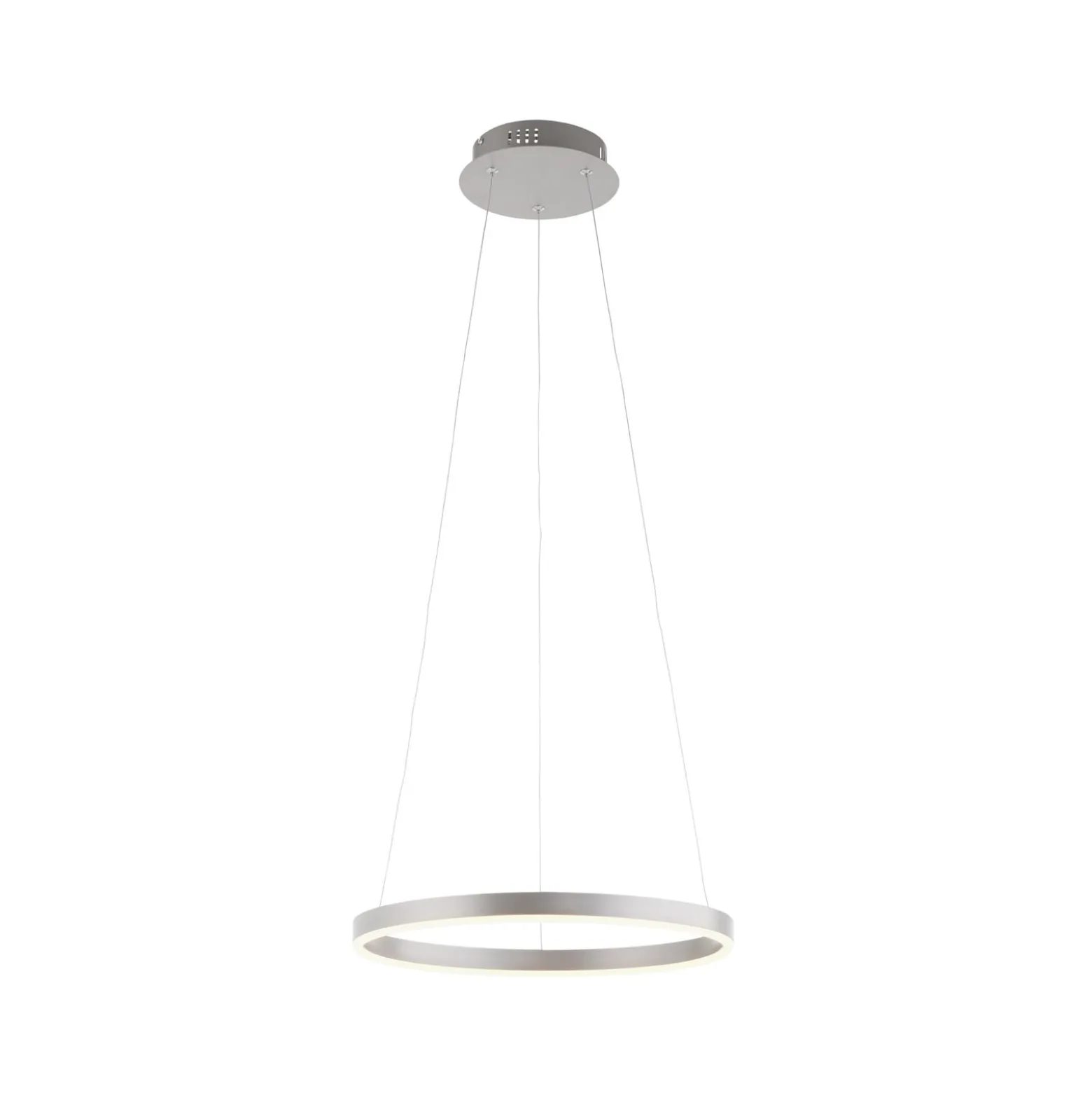 LED-Pendelleuchte Ritus, Ø 39,3cm, aluminium