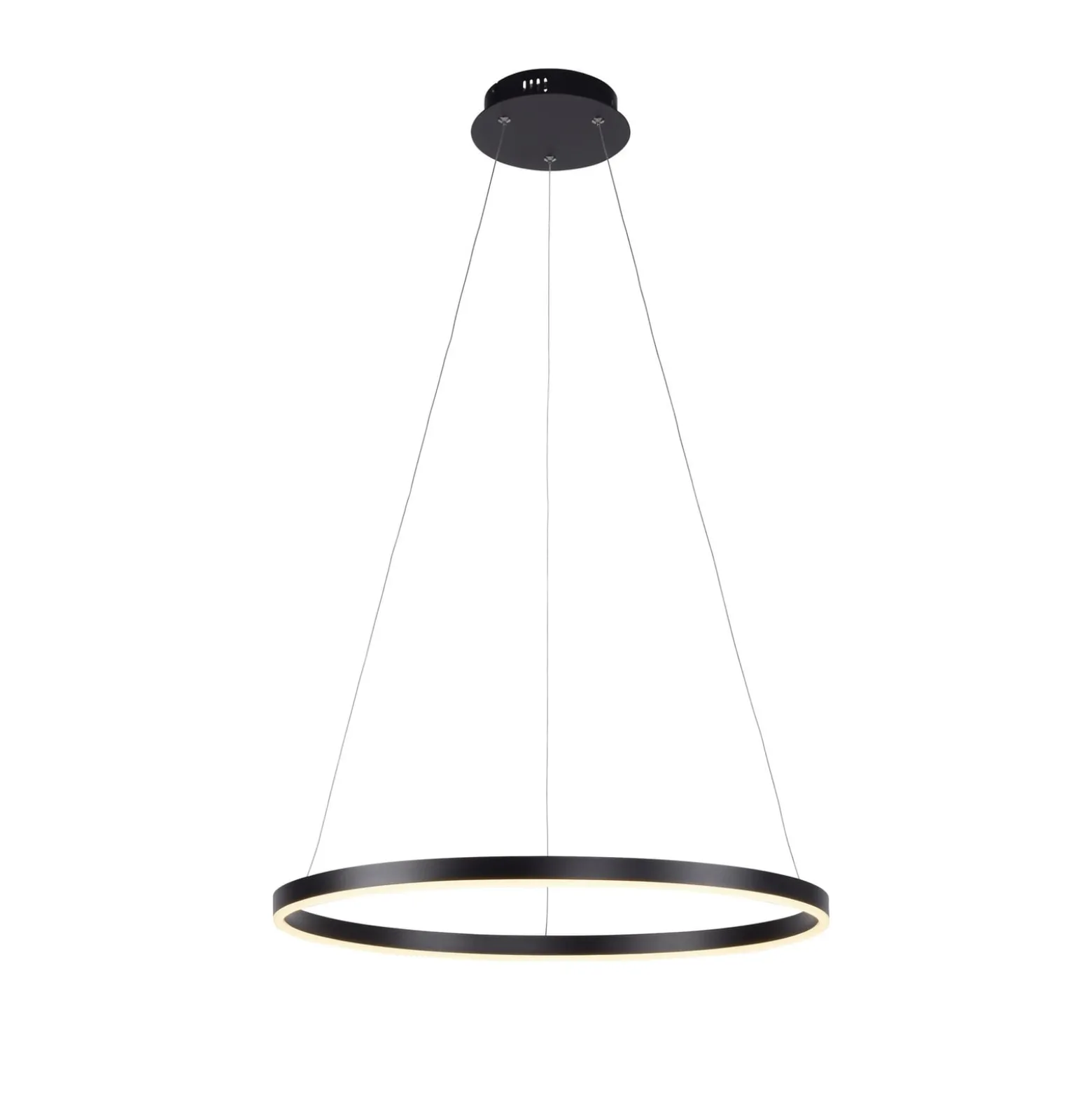 LED-Pendelleuchte Ritus, Ø 58,5cm, anthrazit