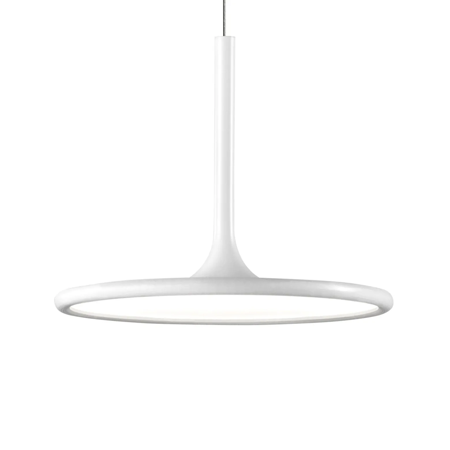 LEDS-C4 Net LED-Pendellampe in mattem Weiß Ø 25 cm