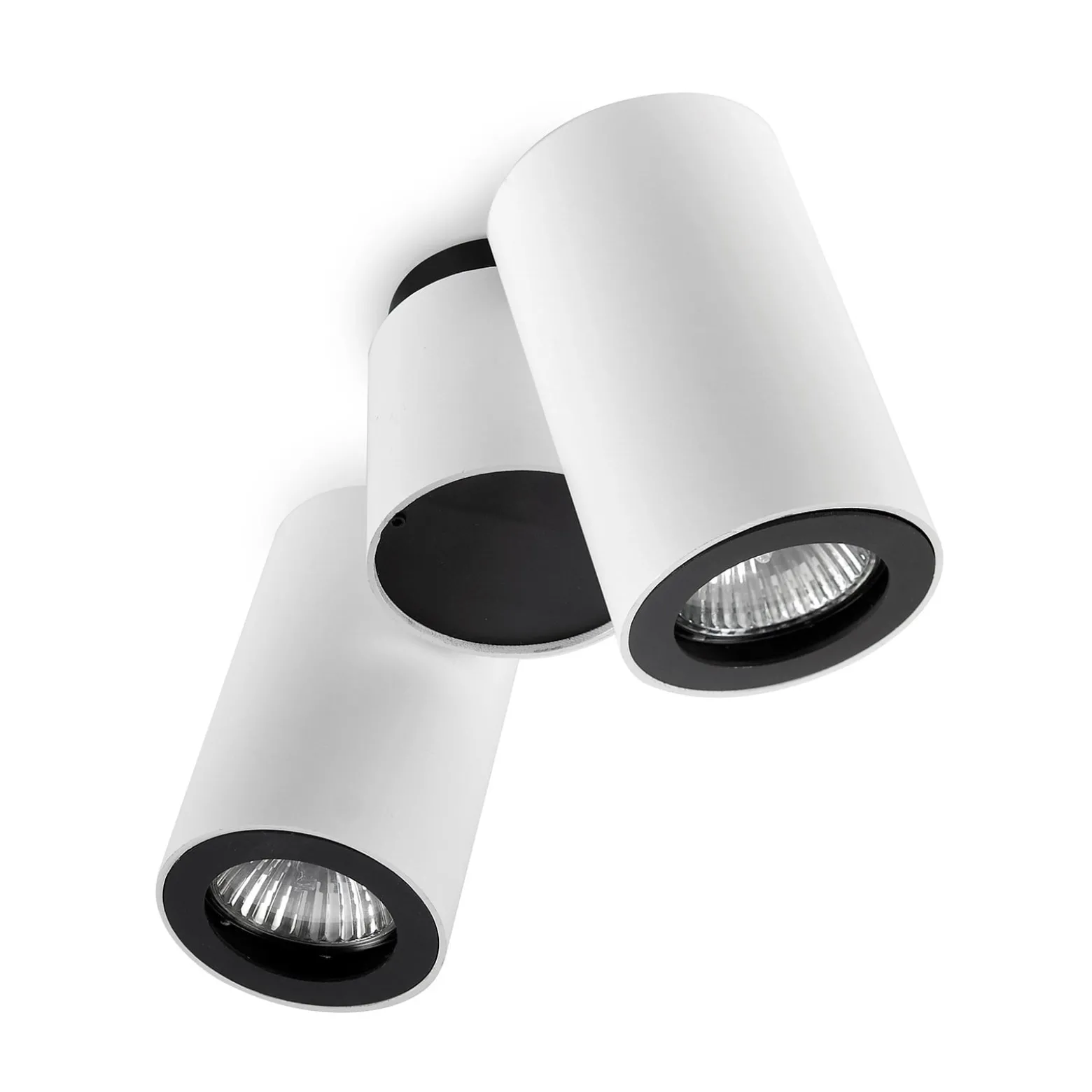 LEDS-C4 Pipe Deckenspot zweiflammig weiß-schwarz
