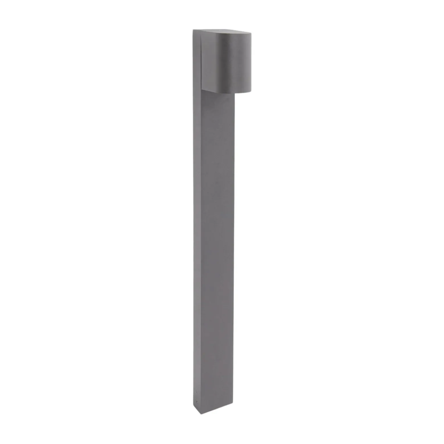 LEDS-C4 Wegelampe Eko Standard, grau, Höhe 80 cm, Aluminium