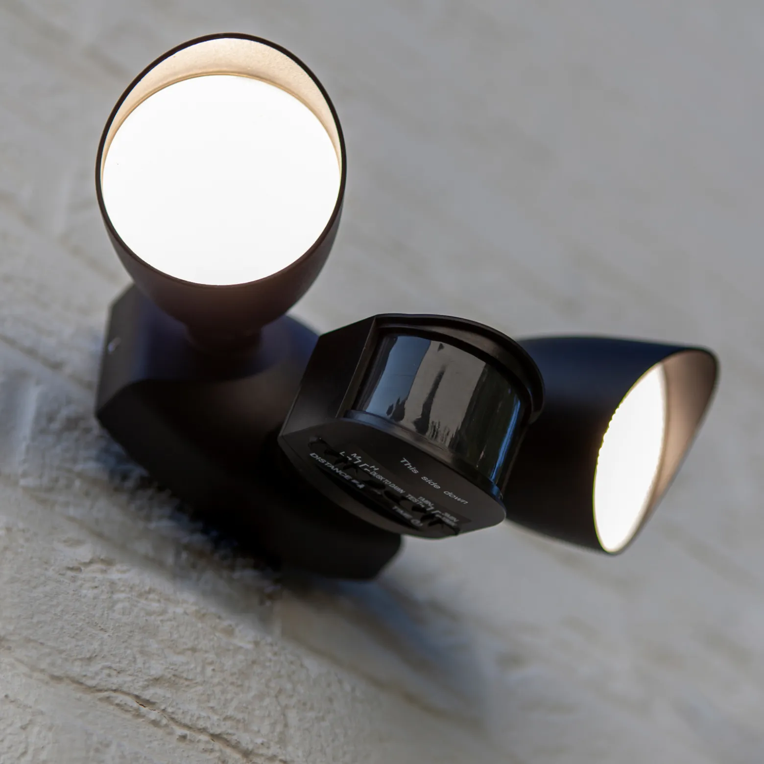 LED-Sensor-Außenwandstrahler SHRIMP schwarz 20 W 2-flg. IP54