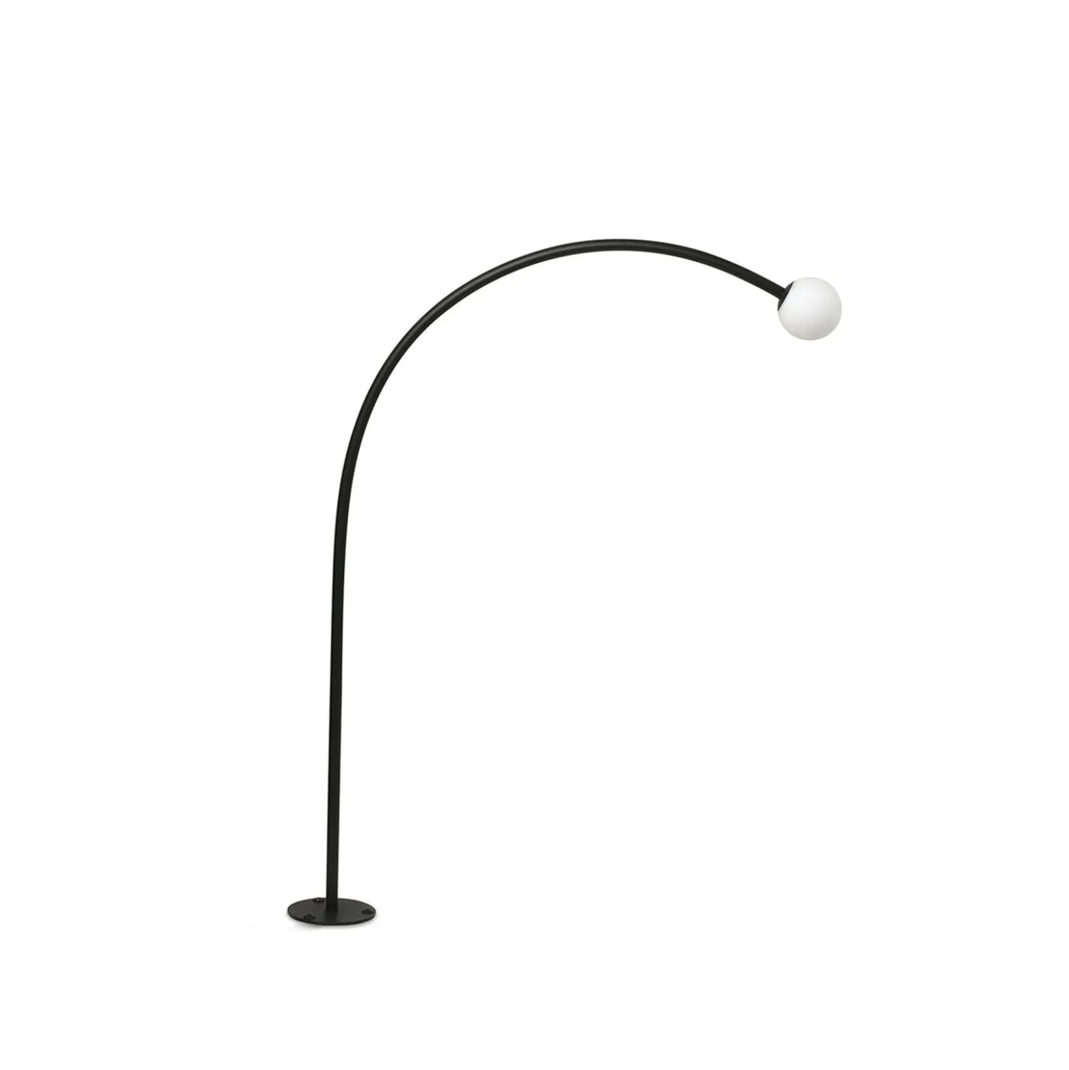 LED-Sockellampe Cuca, schwarz, Edelstahl/Glas, Höhe 65 cm