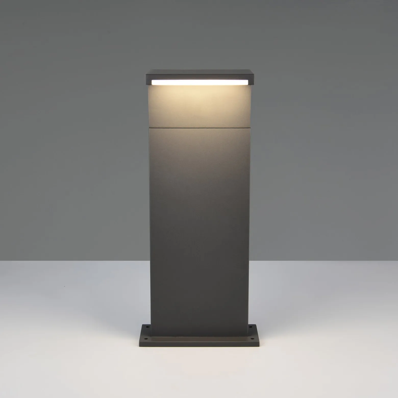 LED-Sockellampe Ravi, anthrazit, Höhe 50 cm, Metall, IP65