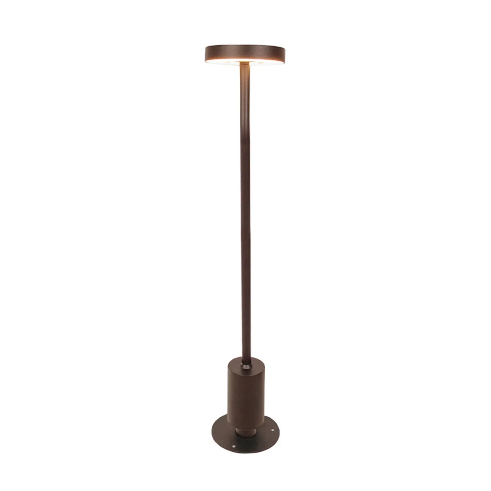 LED-Sockellampe Tango rostbraun, Höhe 50 cm Metall, Erdspieß