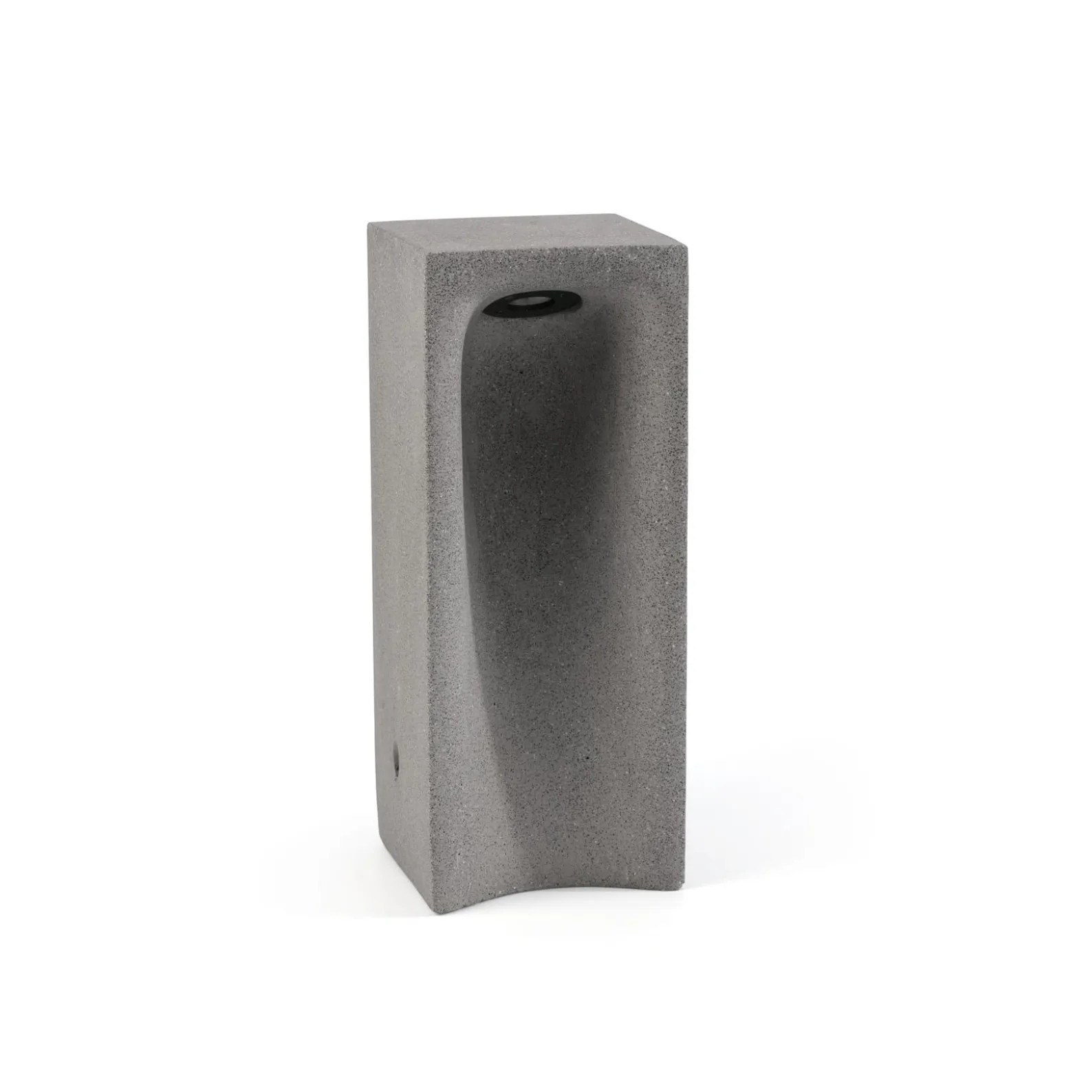 LED-Sockelleuchte Grot, 3000K, grau, Beton, IP55, Höhe 40 cm