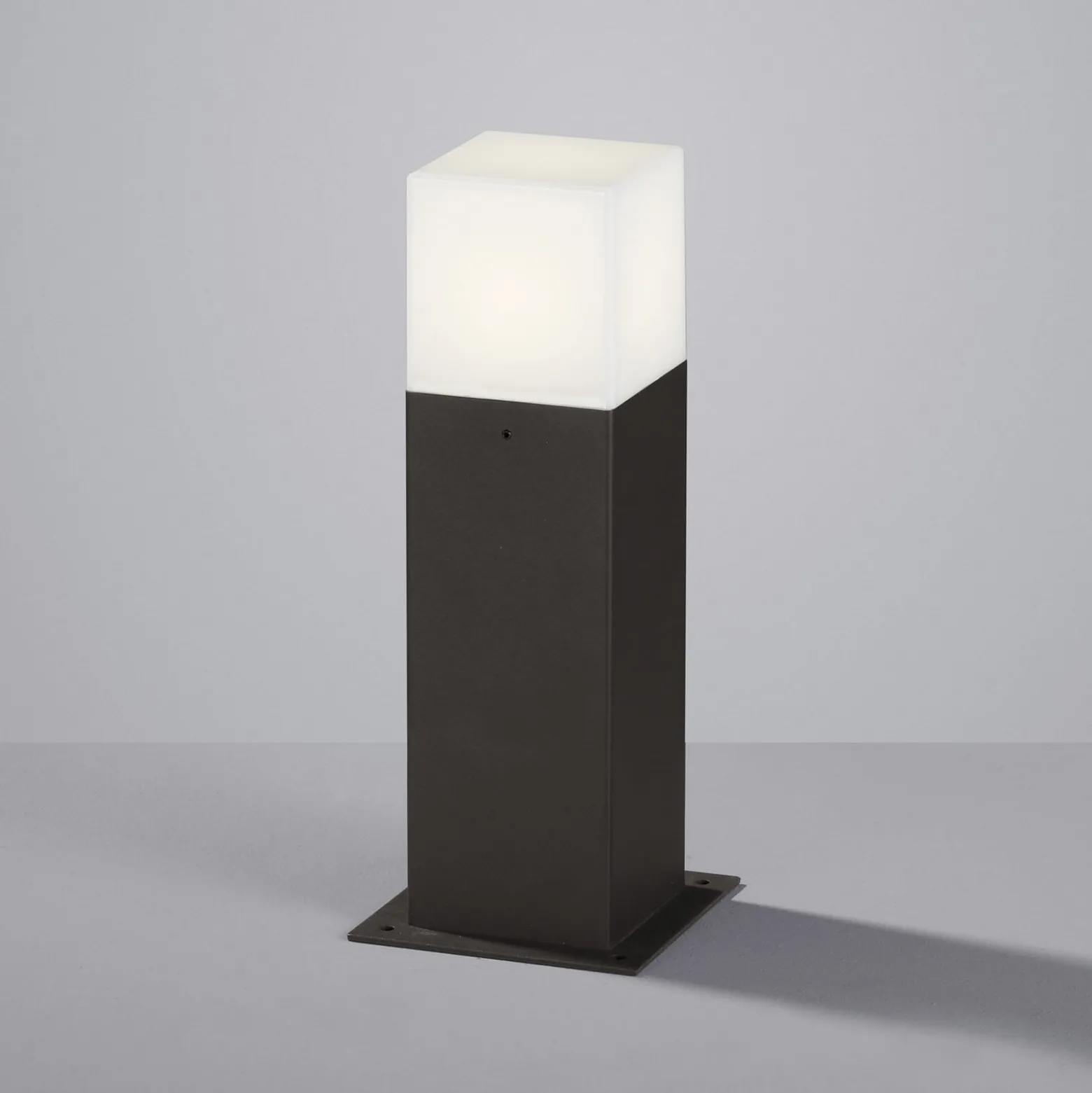 LED-Sockelleuchte HUDSON, anthrazit, Höhe 30 cm, Metall IP44