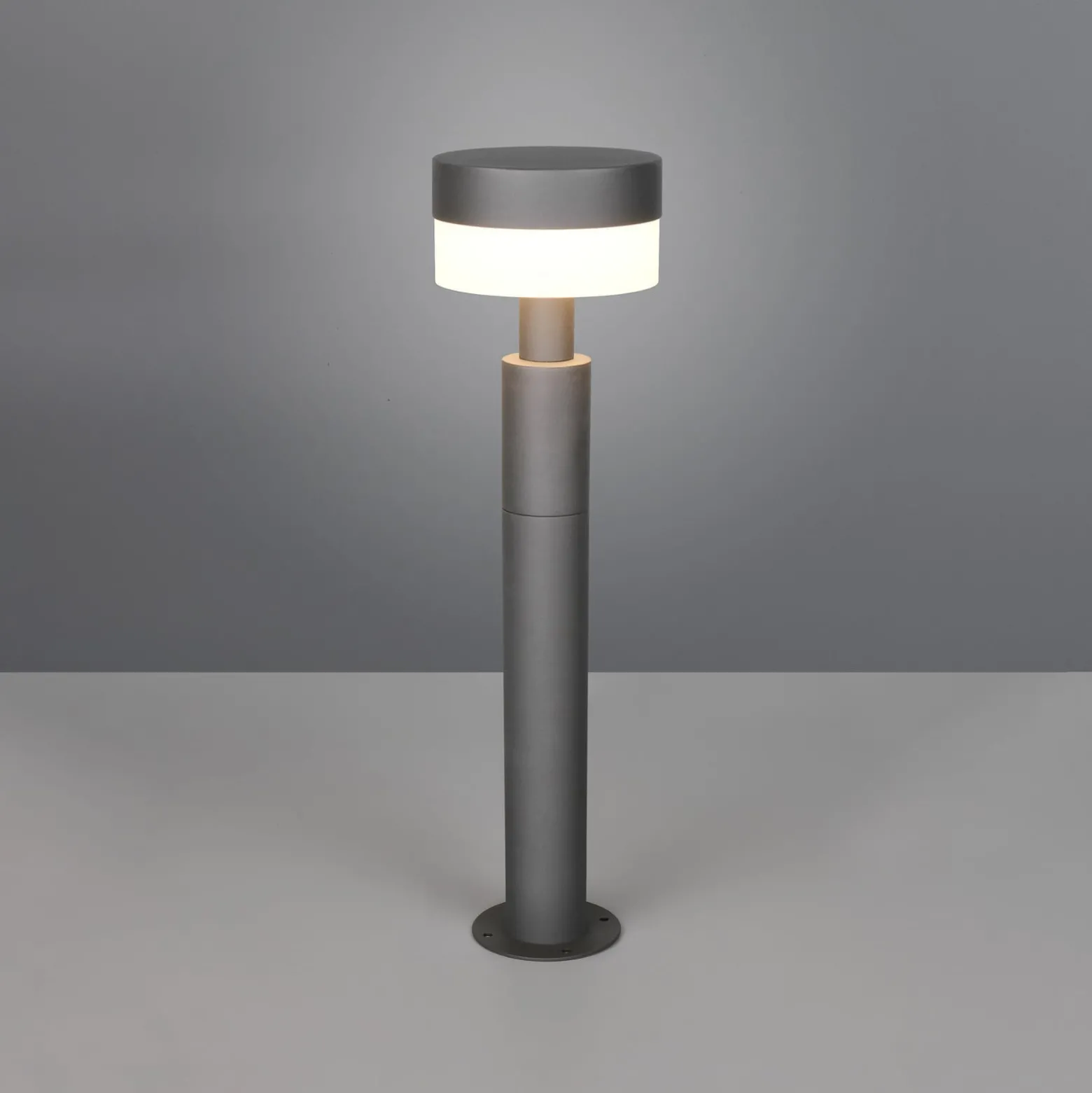 LED-Sockelleuchte Mackenzie, Höhe 50 cm, anthrazit, Aluguss