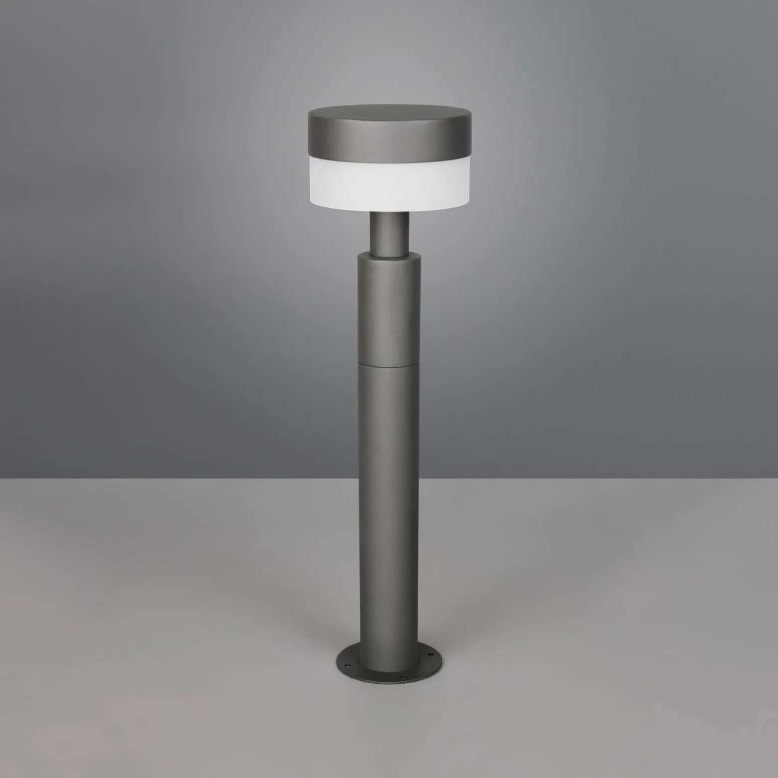 LED-Sockelleuchte Mackenzie, Höhe 50 cm, anthrazit, Aluguss