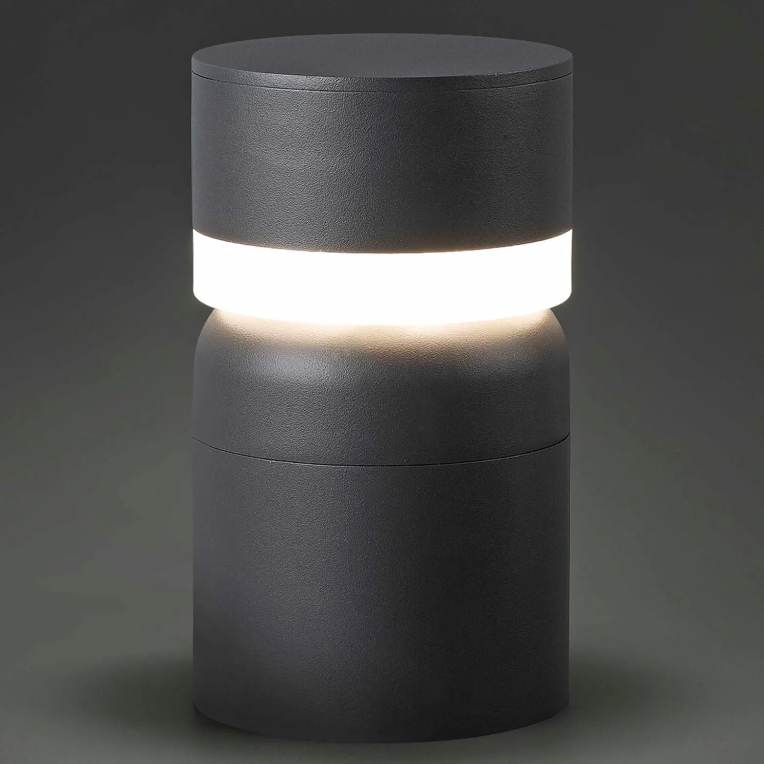 LED-Sockelleuchte Sete, dunkelgrau