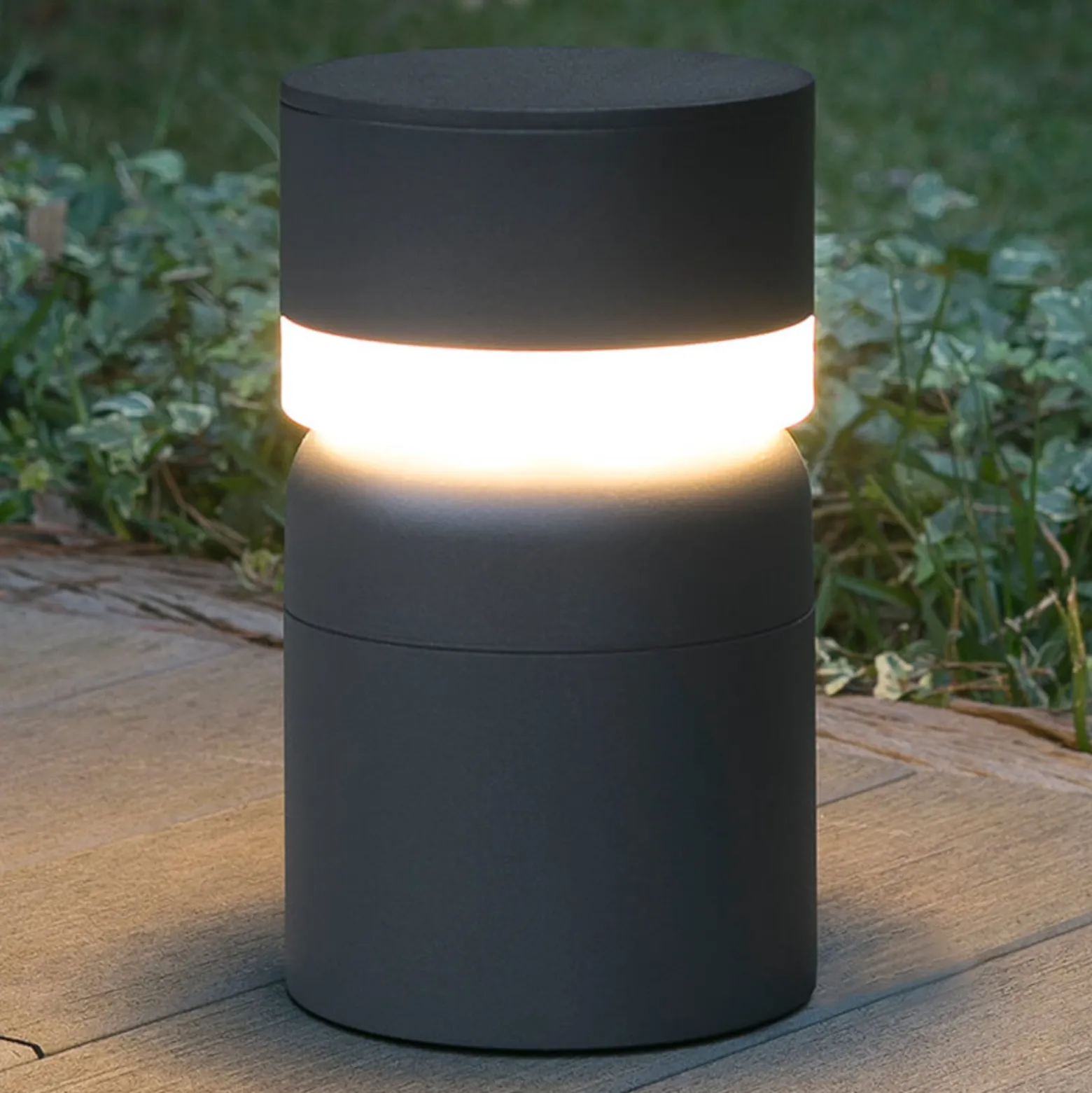 LED-Sockelleuchte Sete, dunkelgrau