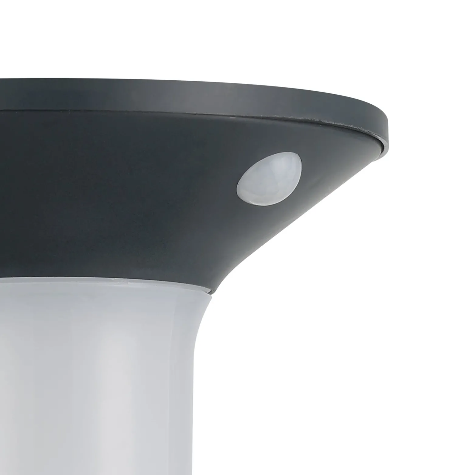 LED-Solar-Außenwandleuchte Corbezzola, schwarz, Sensor