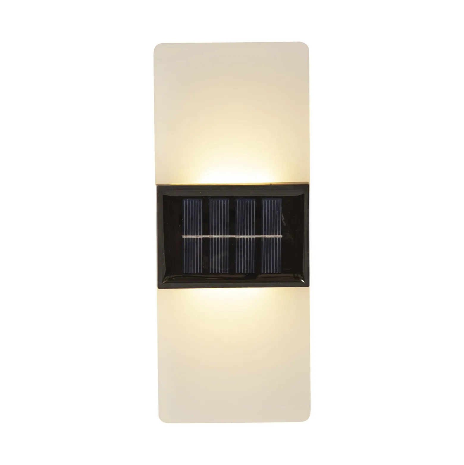 LED-Solar-Außenwandleuchte Wally, 20x8 cm weiß gefrostet CCT