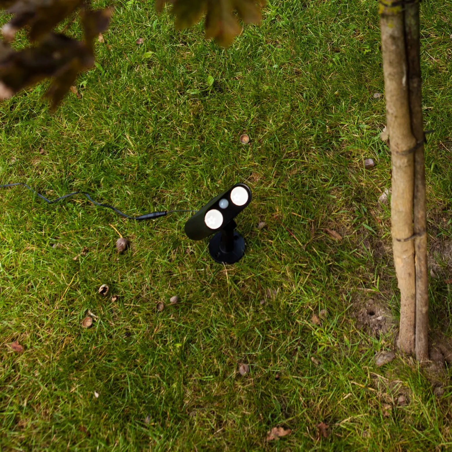 LED-Solar-Erdspießstrahler BINGO, schwarz, 16 cm Sensor IP54