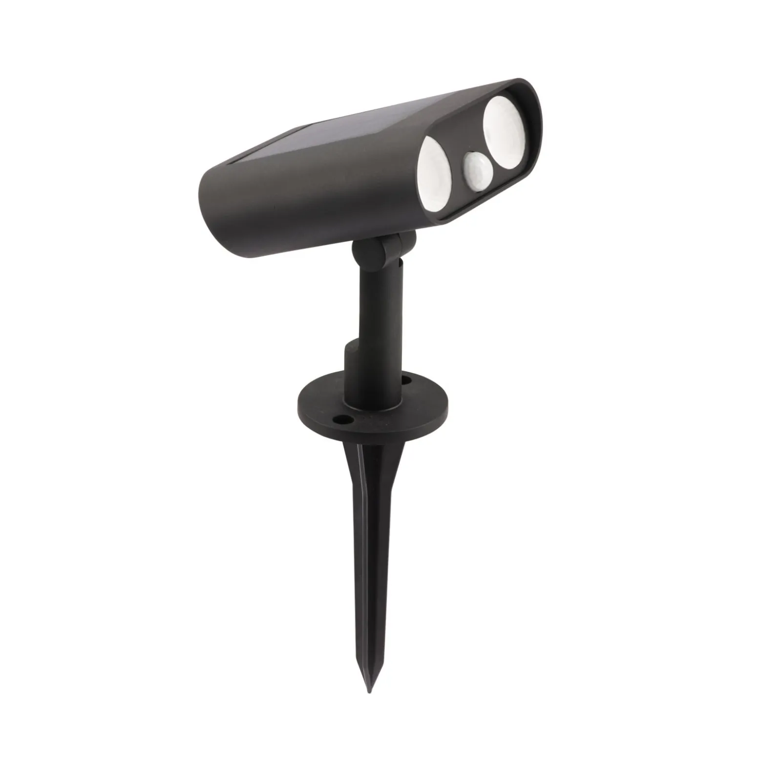 LED-Solar-Erdspießstrahler BINGO, schwarz, 16 cm Sensor IP54