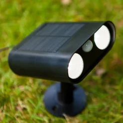 LED-Solar-Erdspießstrahler BINGO, schwarz, 16 cm Sensor IP54