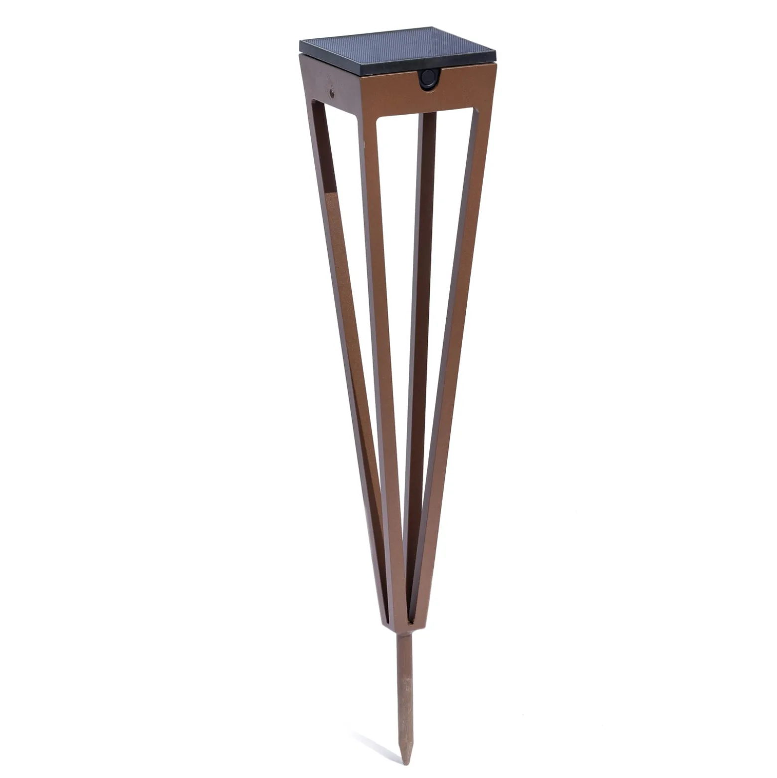 LED-Solarfackel Tinka, 52 cm hoch, corten