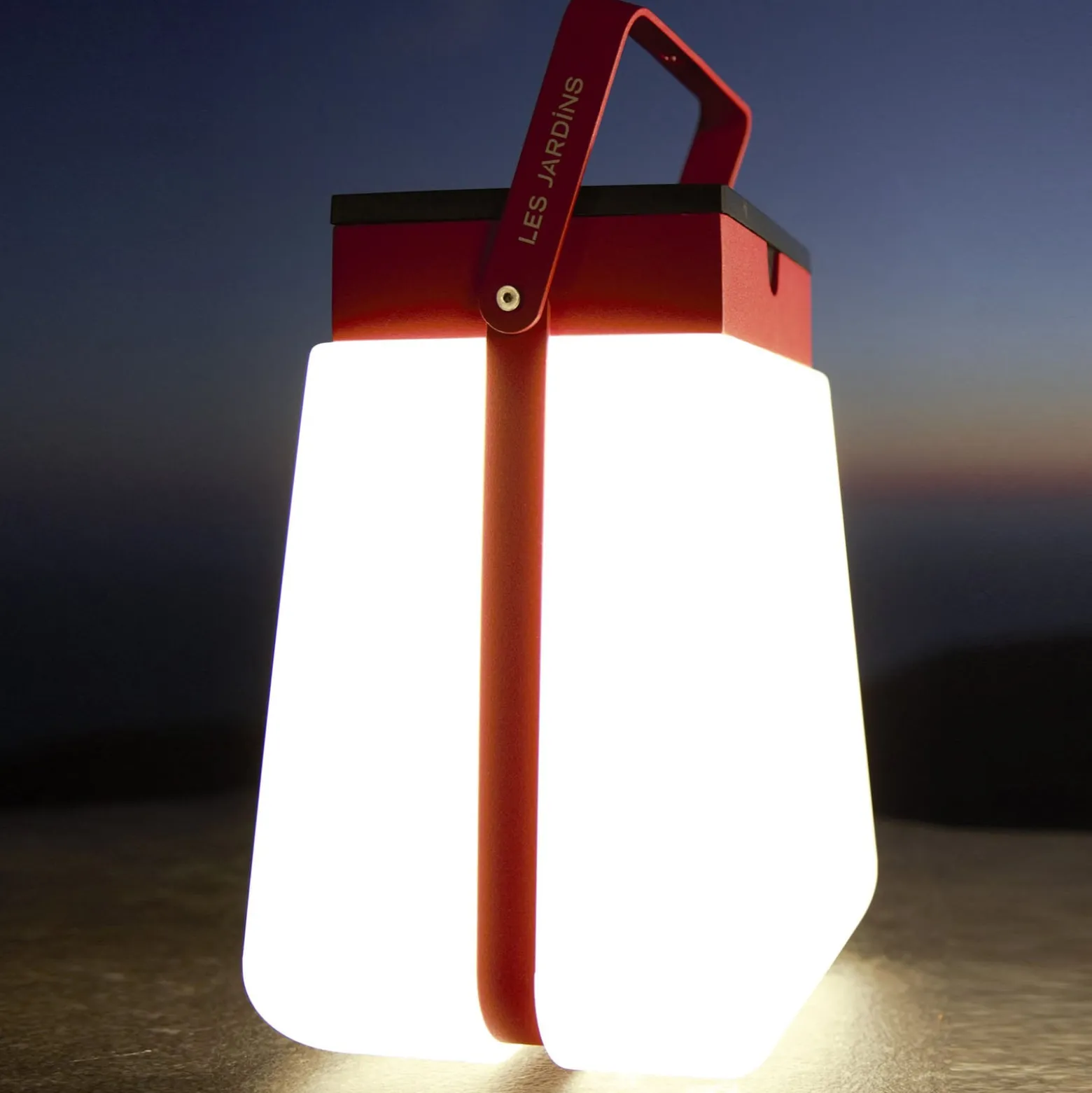 LED-Solarlaterne Bump 300 tragbar, rot
