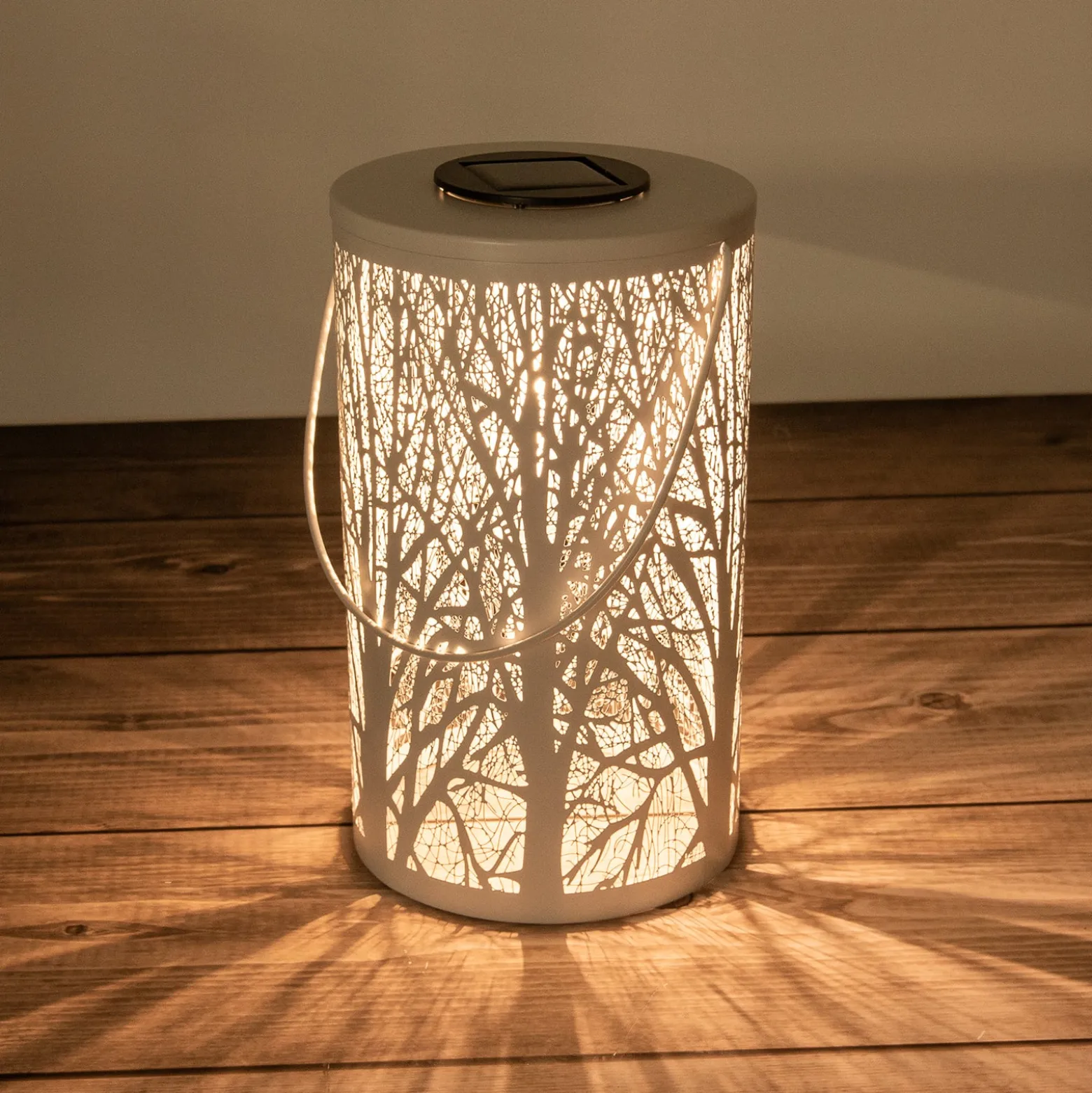 LED-Solarlaterne 5266523 mit Waldmotiv