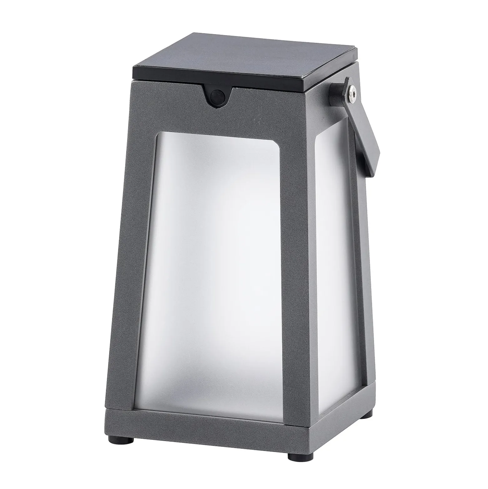 LED-Solarlaterne Tinka tragbar, grau