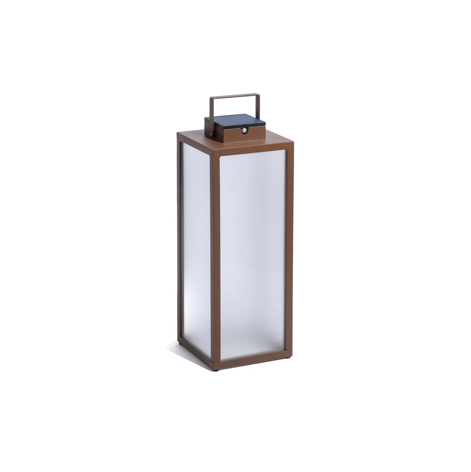 LED-Solarlaterne Tradition, corten, Höhe 65 cm