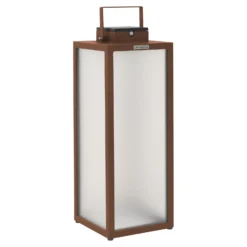 LED-Solarlaterne Tradition, corten, Höhe 65 cm