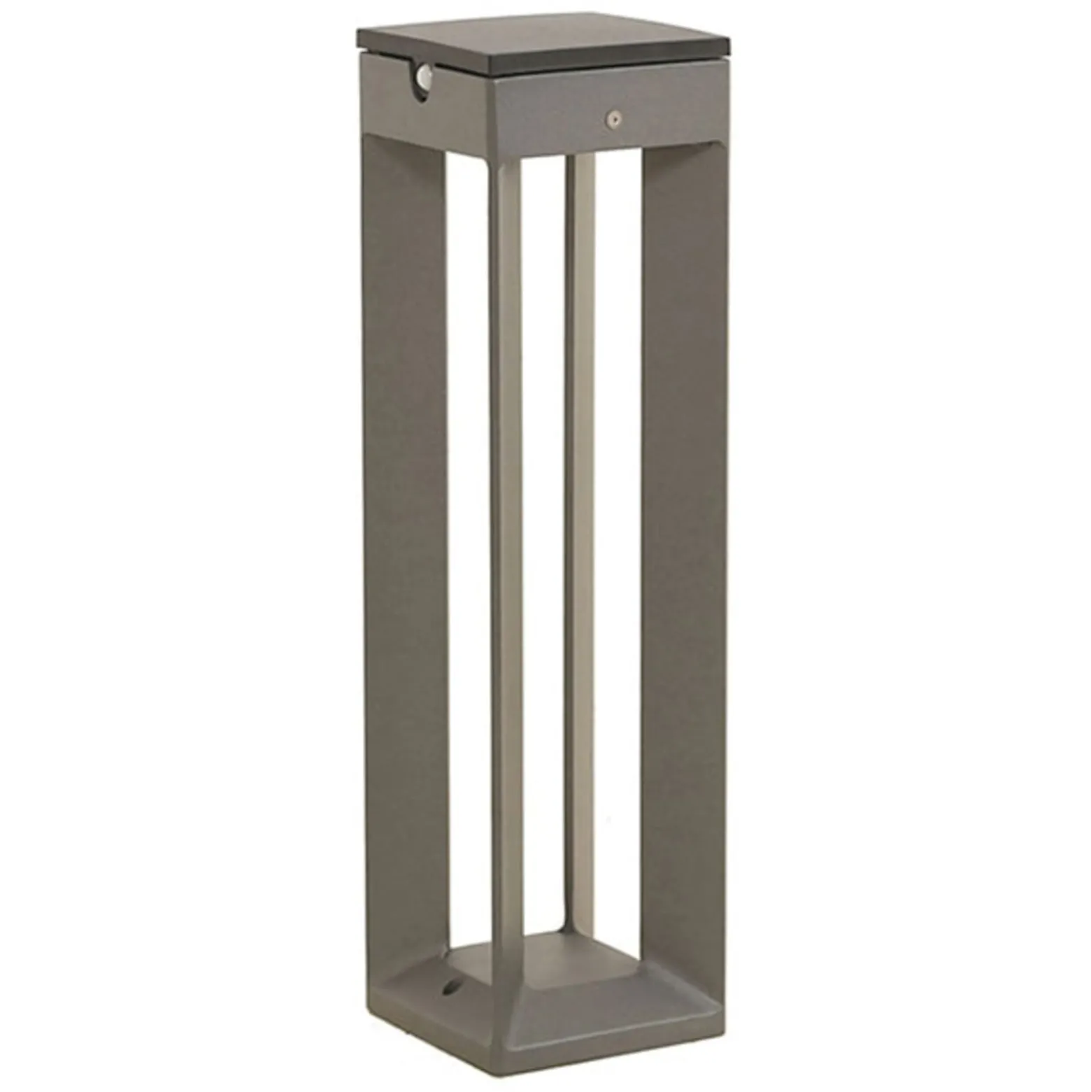LED-Solarleuchte Borne mit Sensor, 45 cm, grau