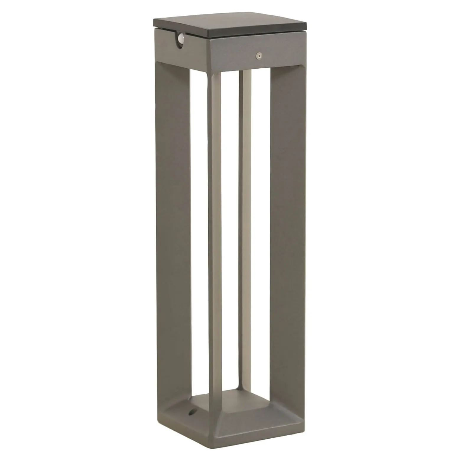 LED-Solarleuchte Borne mit Sensor, 45 cm, grau
