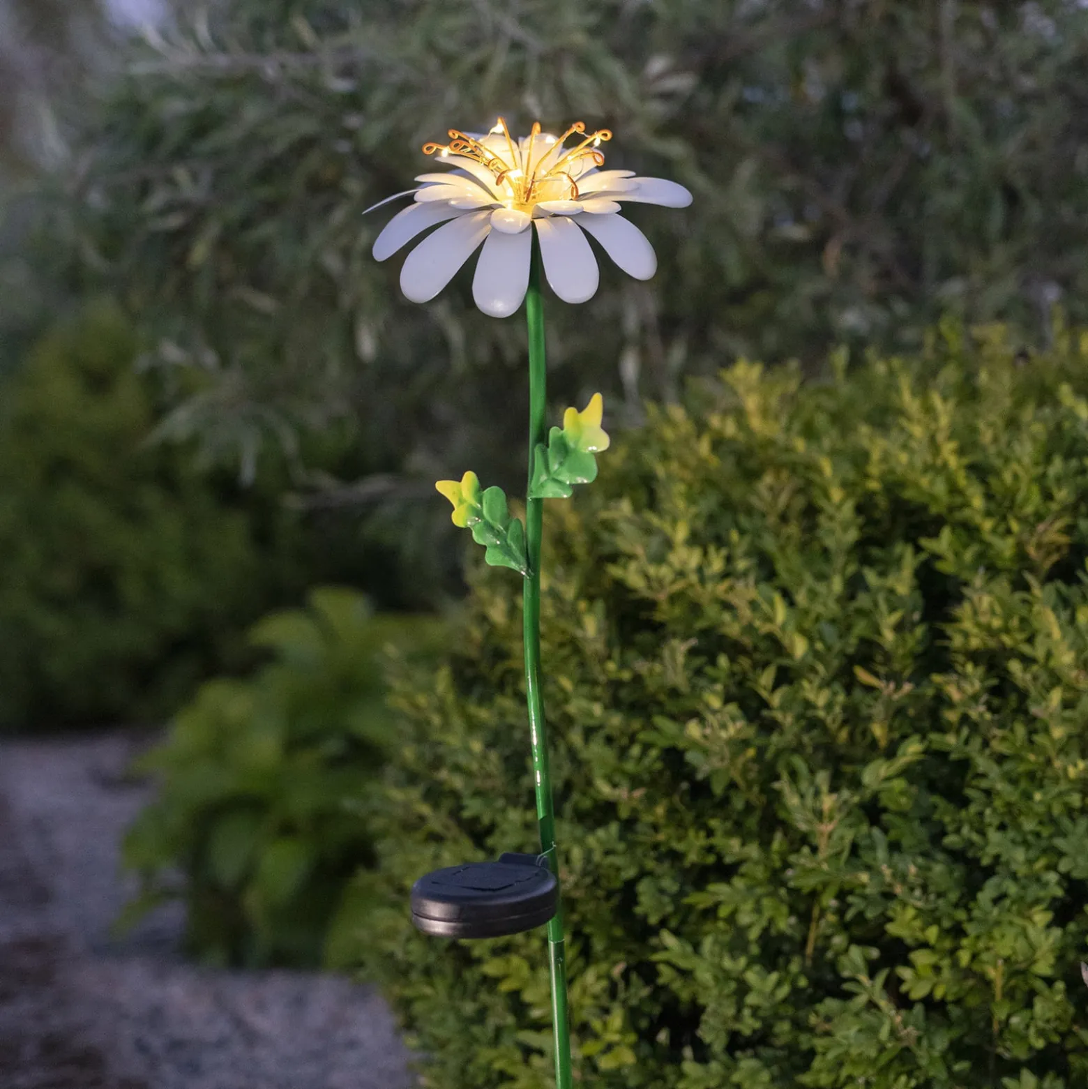 LED-Solarleuchte Daisy in Gänseblümchenform
