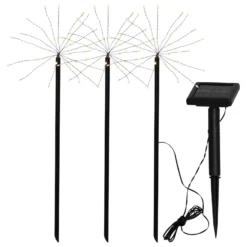 LED-Solarleuchte Firework im Set mit Erdspießen