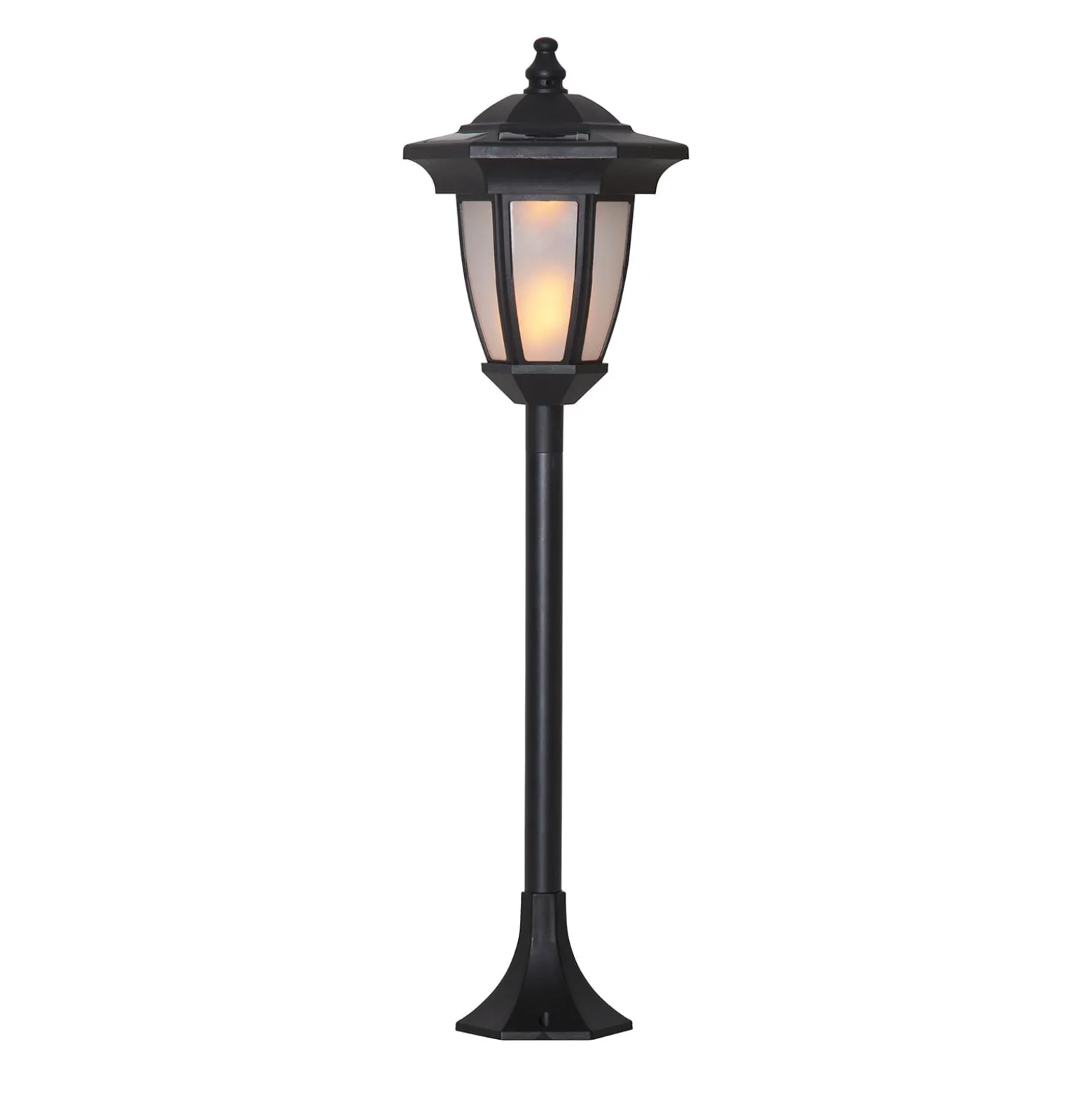 LED-Solarleuchte Flame, 4 in 1, schwarz