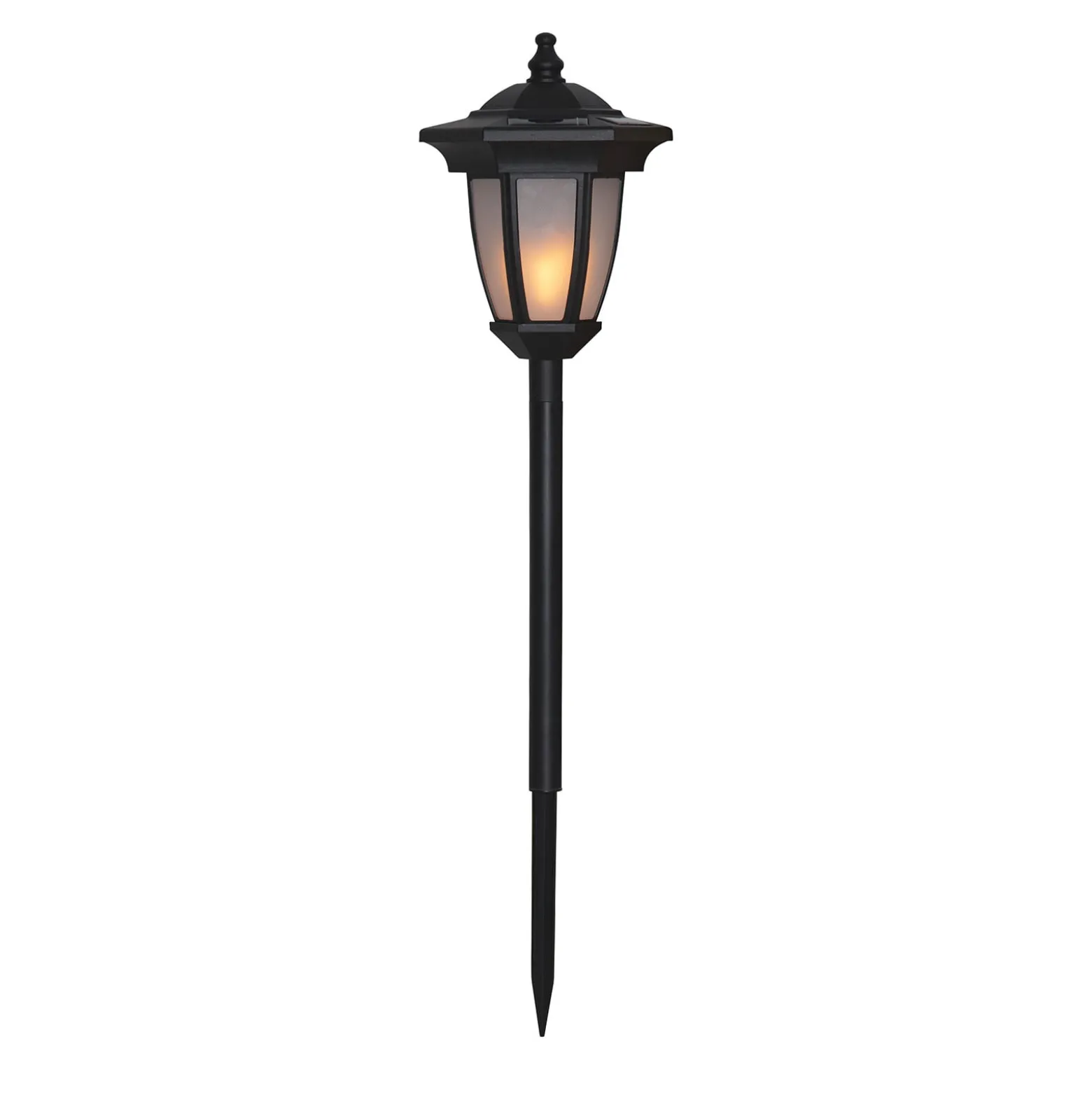 LED-Solarleuchte Flame, 4 in 1, schwarz