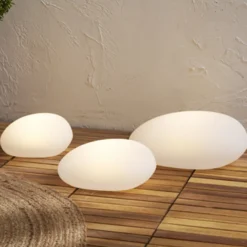 LED-Solarleuchte GLOBY, weiß, 24,5 cm, Kunststoff, IP44
