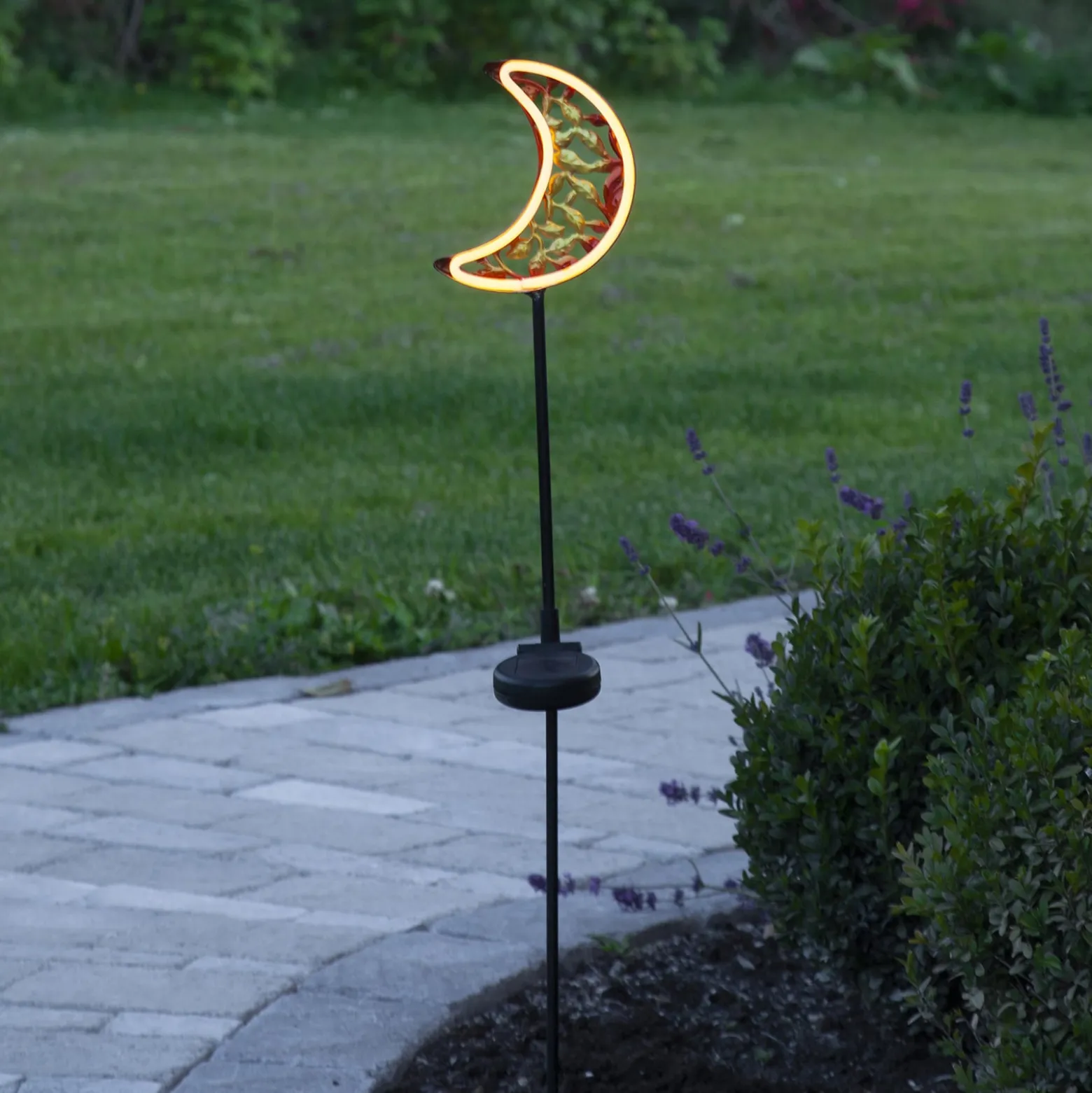 LED-Solarleuchte Linny Moon mit Erdspieß