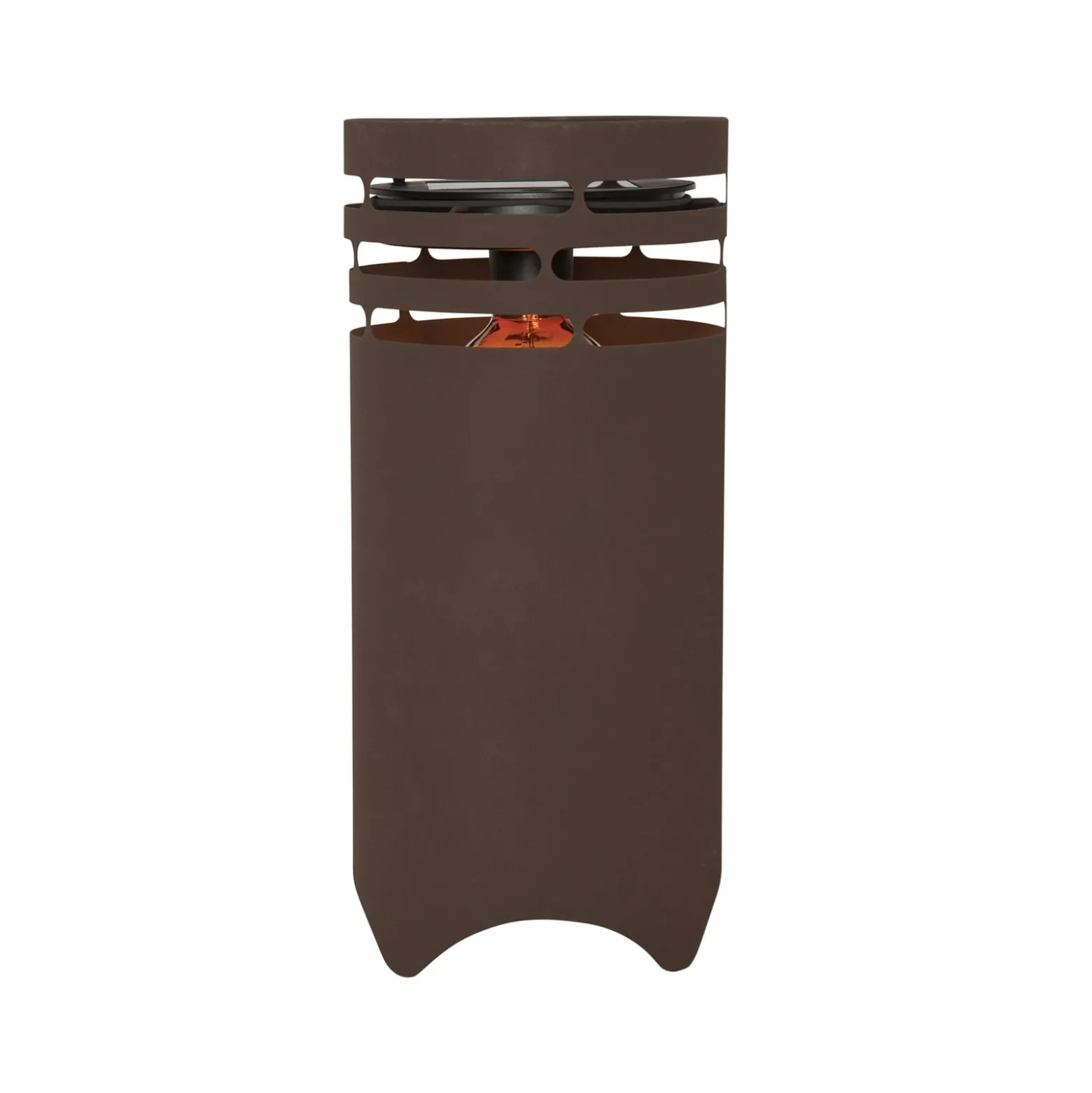 LED-Solarleuchte Marron, Höhe 40 cm, braun, Metall, USB-C