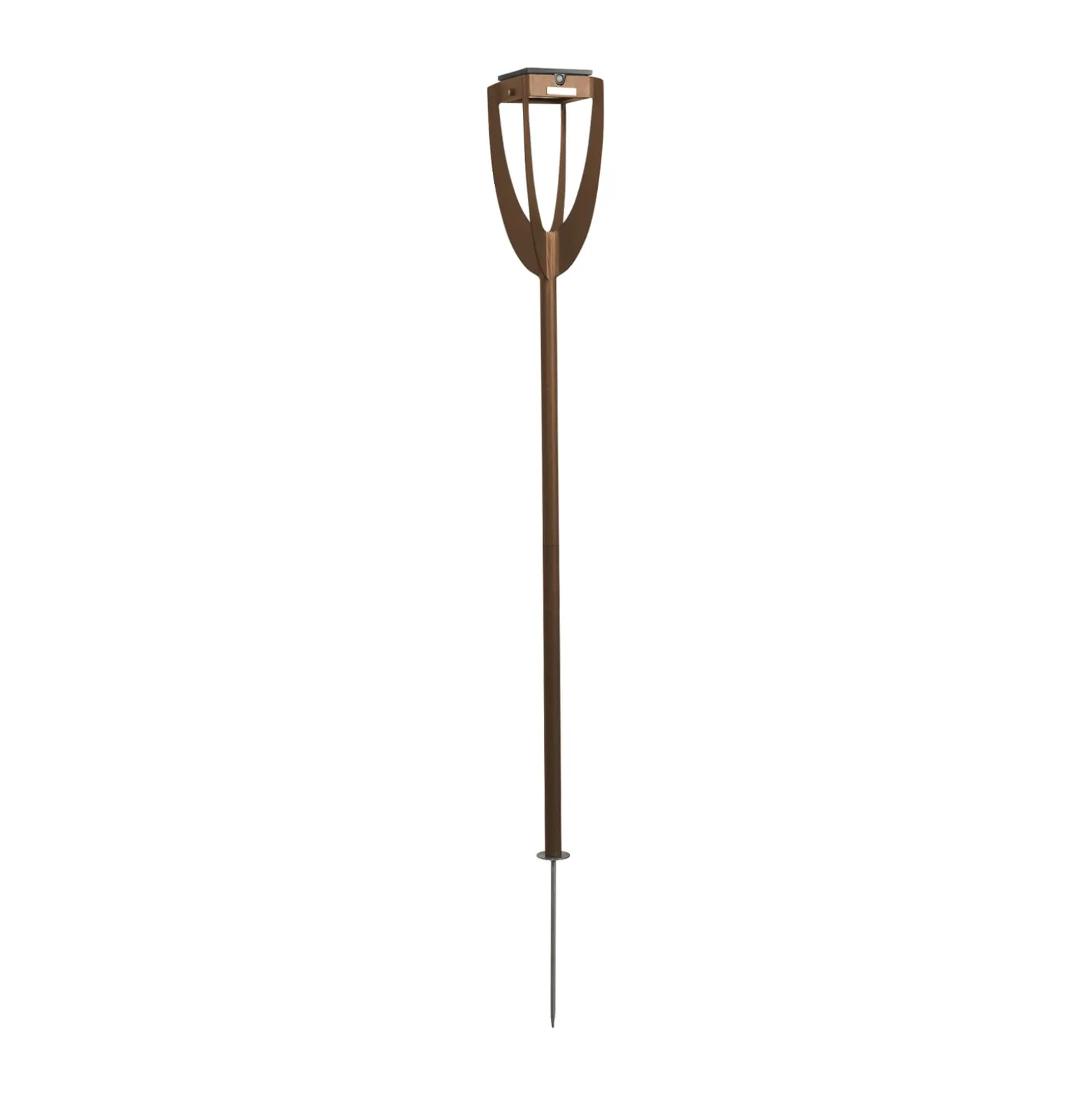 LED-Solarleuchte Tulip mit Erdspieß, corten