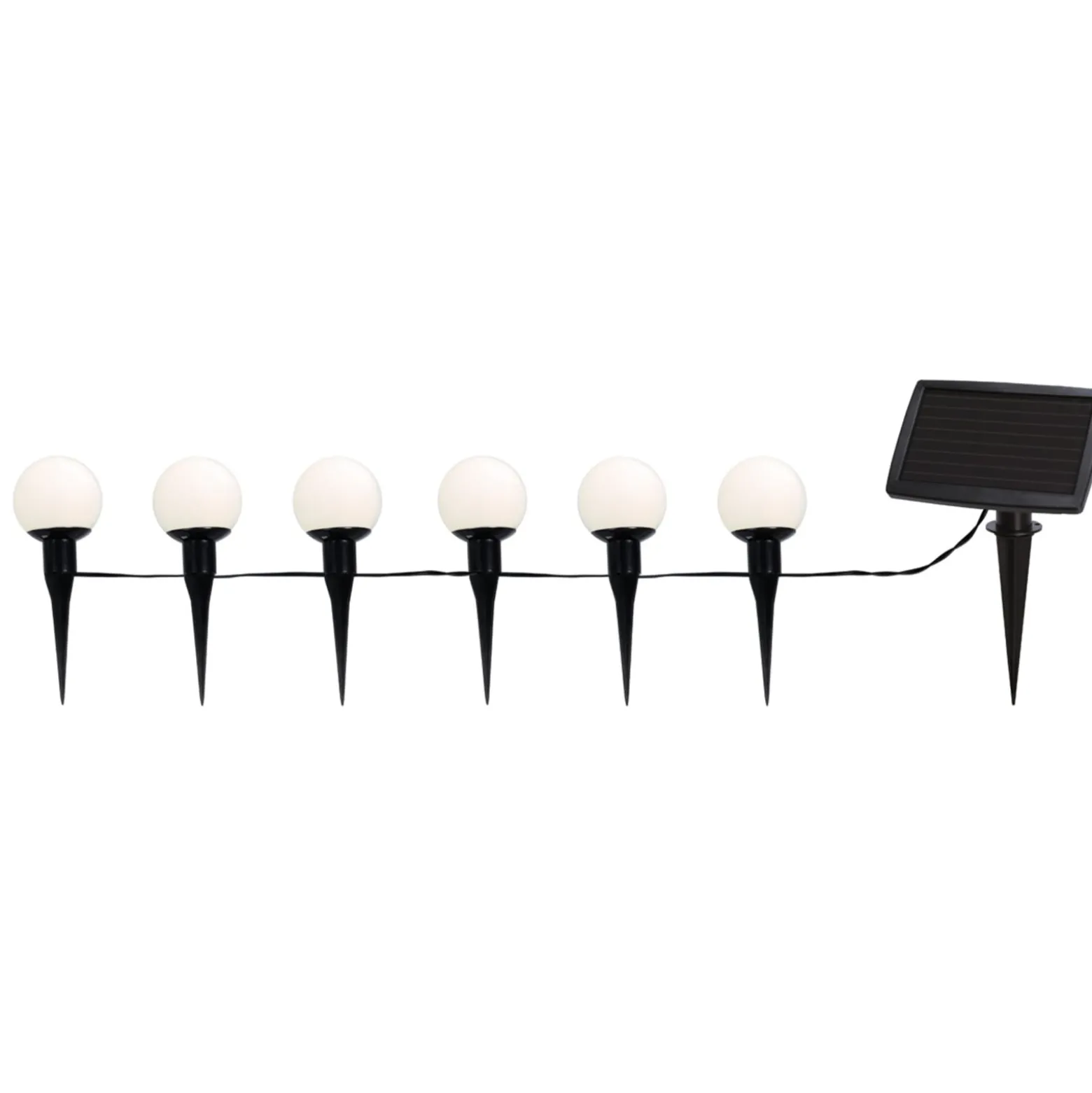 LED-Solarlichterkette Combo, 6-flammig, IP44, Kunststoff